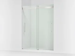 56-5/8"-59-5/8" W x 77.53" H bypass shower door with 5/16"-thick Crystal Clear glass^Kohler Sale