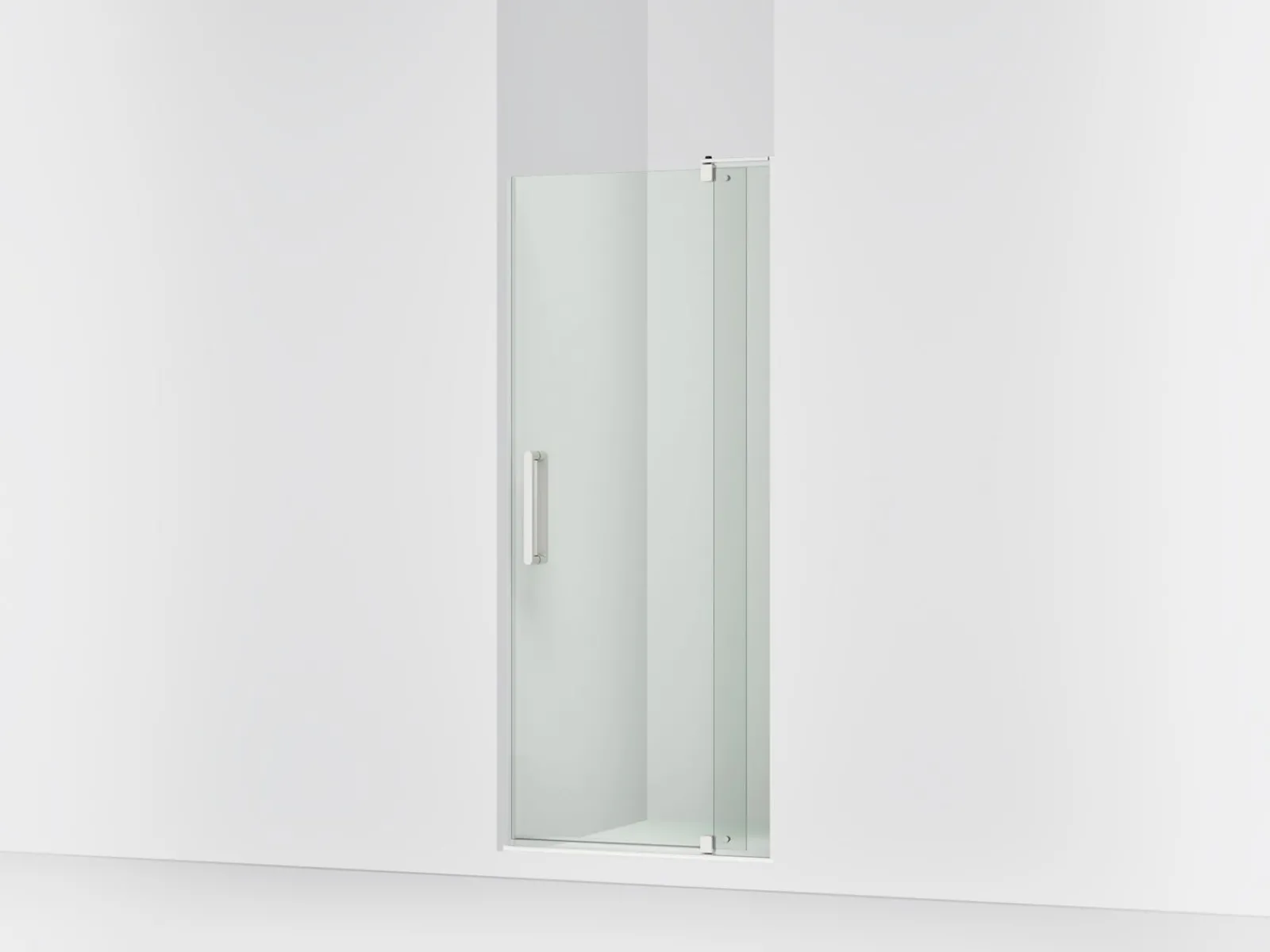 27-5/16"-31-1/8" W x 70" H pivot shower door with 1/4"-thick Crystal Clear glass^Kohler Hot