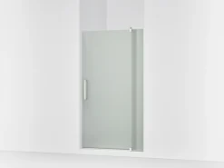 39-1/8"-44" W x 70" H pivot shower door with 5/16"-thick Frosted glass^Kohler Best