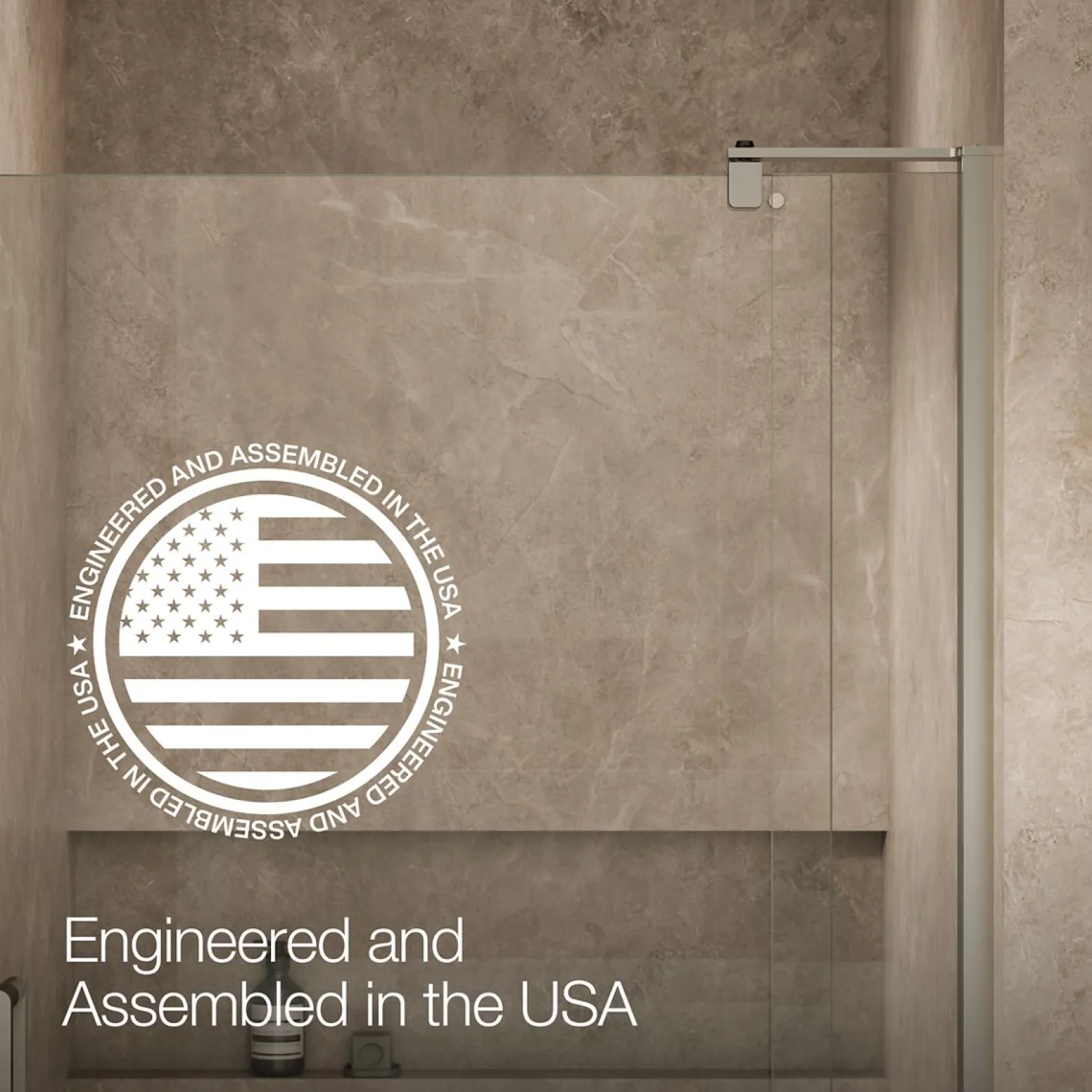 39-1/8"-44" W x 74" H pivot shower door with 5/16"-thick Crystal Clear glass^Kohler Clearance