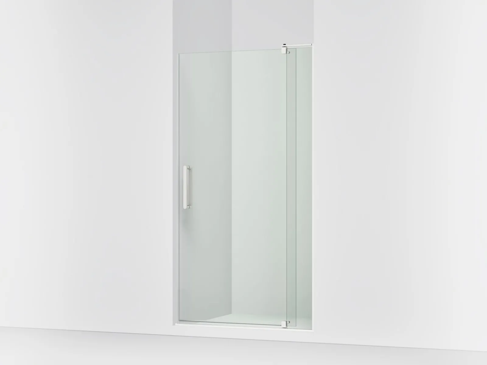 35-1/8"-40" W x 74" H pivot shower door with 5/16"-thick Crystal Clear glass^Kohler Best