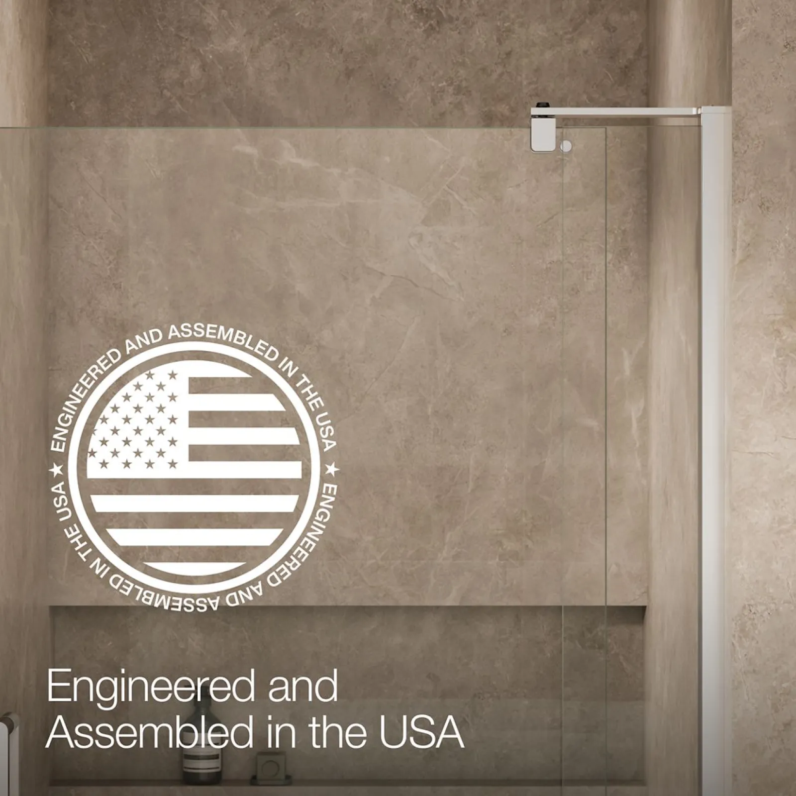 35-1/8"-40" W x 74" H pivot shower door with 5/16"-thick Crystal Clear glass^Kohler Best