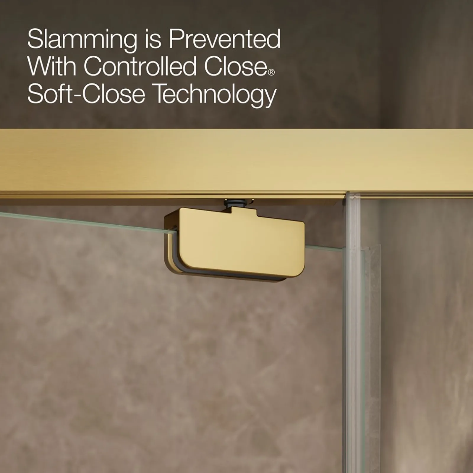 32"-36" W x 76" H pivot shower door with 5/16"-thick Crystal Clear glass^Kohler Hot