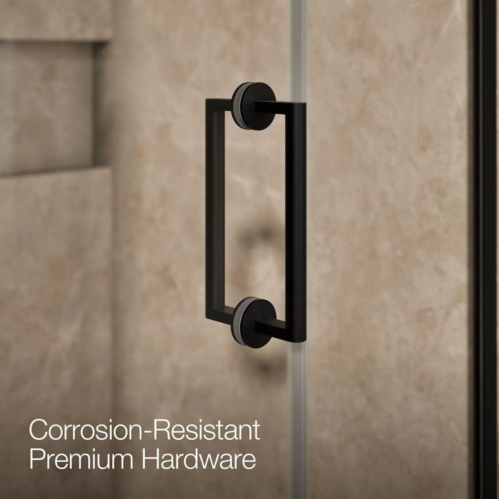45-1/4"-46" W x 71-3/4" H pivot shower door with 3/8"-thick Crystal Clear glass^Kohler Hot