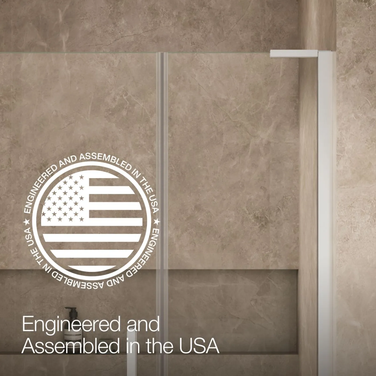 46"-46-3/4" W x 71-3/4" H pivot shower door with 3/8"-thick Crystal Clear glass^Kohler Online