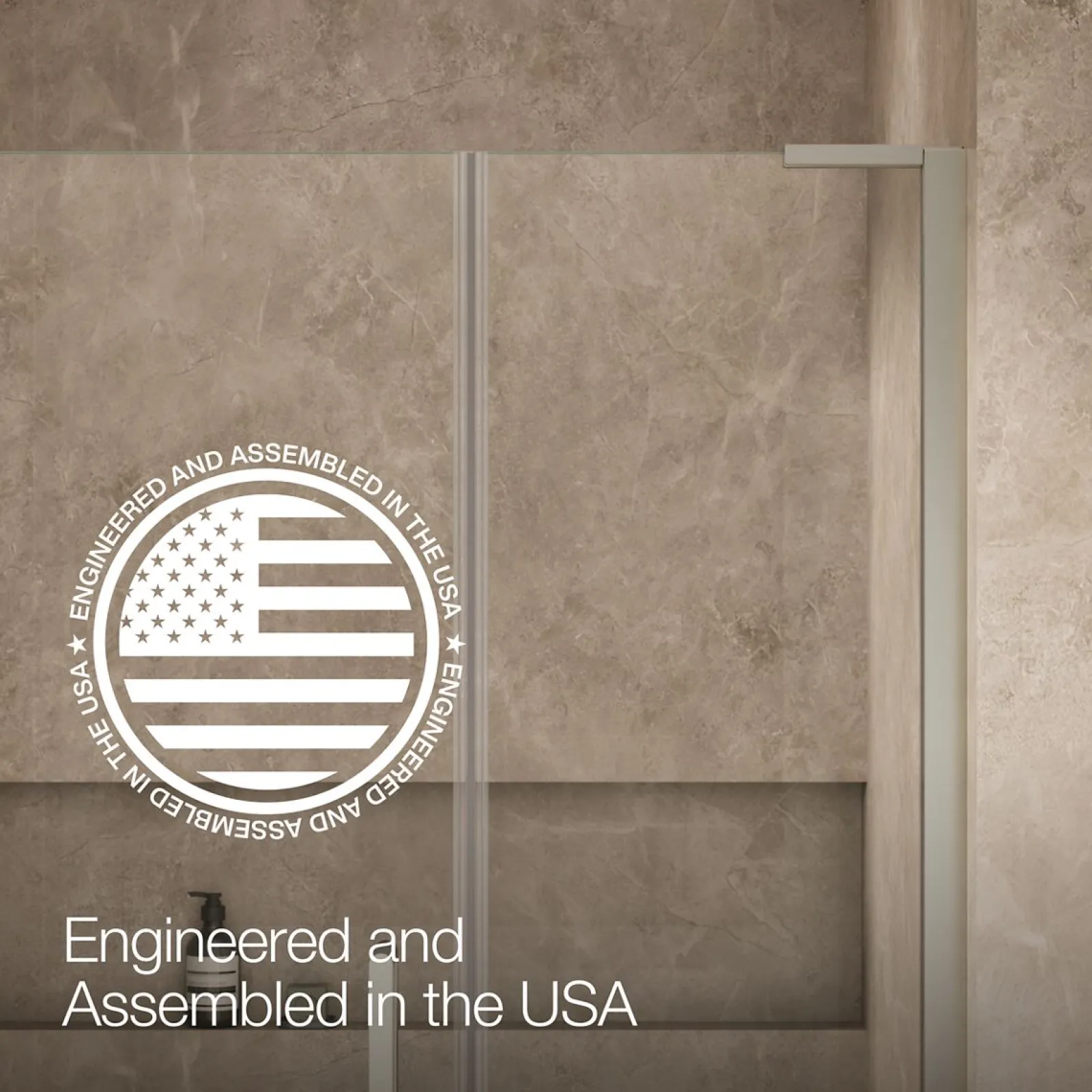 46"-46-3/4" W x 71-3/4" H pivot shower door with 3/8"-thick Crystal Clear glass^Kohler Online