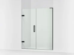 57-1/4"-58" W x 71-3/4" H pivot shower door with 3/8"-thick Crystal Clear glass^Kohler Hot