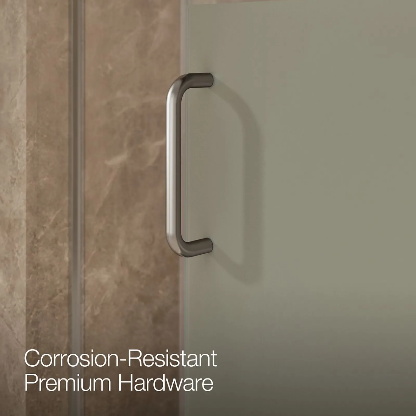 56-1/4"-59-5/8" W x 56-3/4" H sliding bath door with 5/16"-thick Crystal Clear glass^Kohler Sale