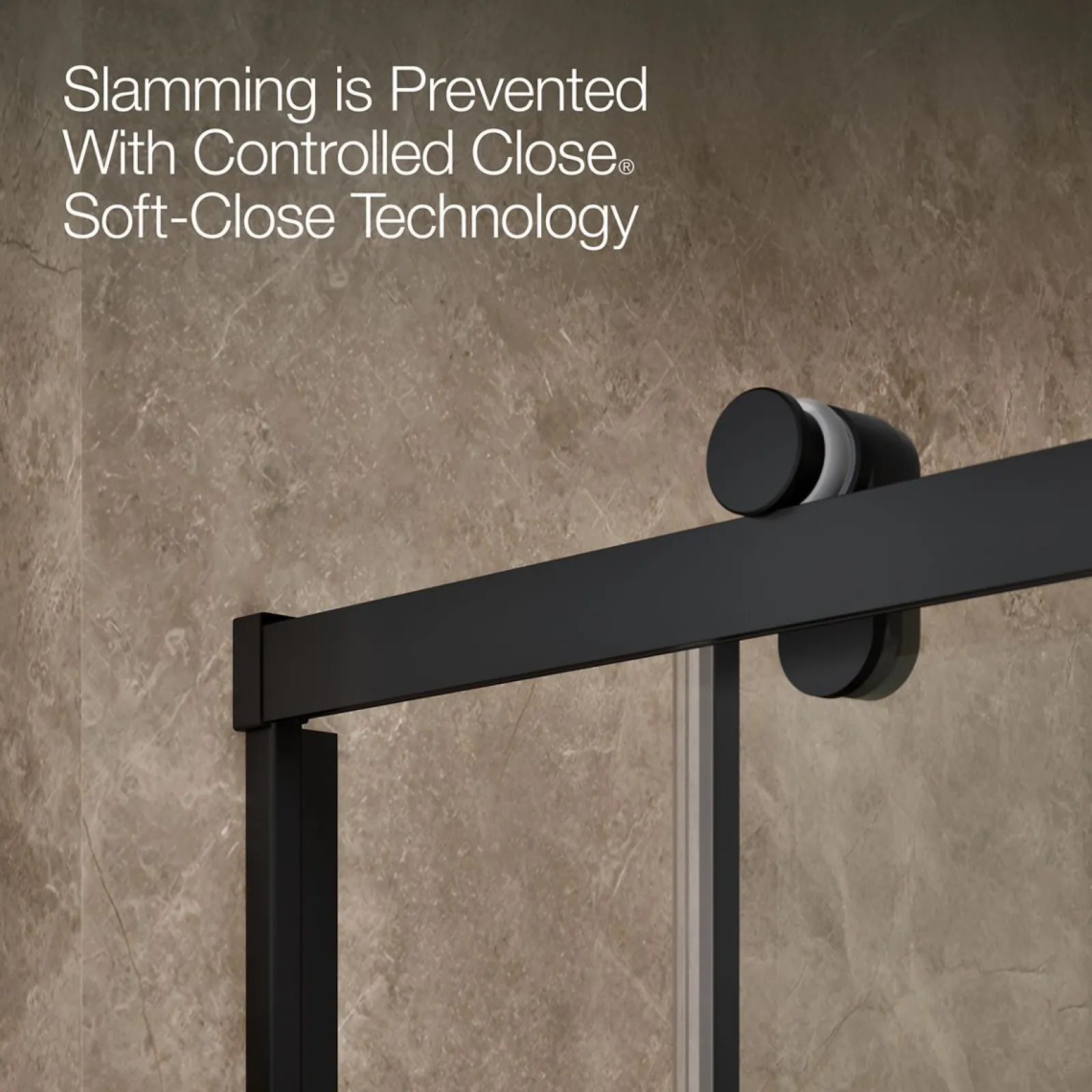 56-5/8"-59-5/8" W x 62-1/2" H sliding bath door with 3/8"-thick Crystal Clear glass^Kohler Best