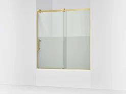 56-5/8"-59-5/8" W x 62-1/2" H sliding bath door with 3/8"-thick Crystal Clear glass^Kohler Sale