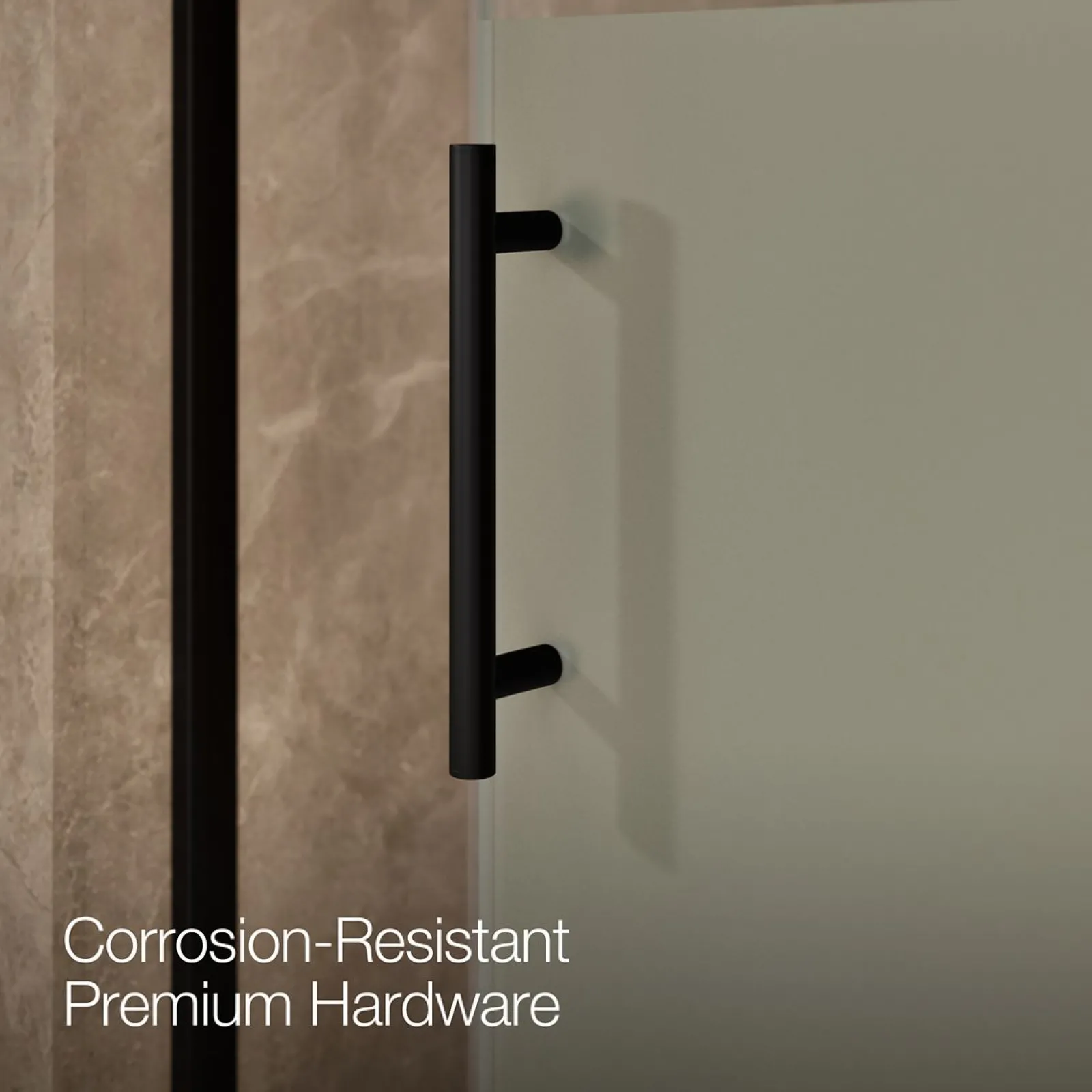 56-5/8"-59-5/8" W x 62-1/2" H sliding bath door with 3/8"-thick Crystal Clear glass^Kohler Sale