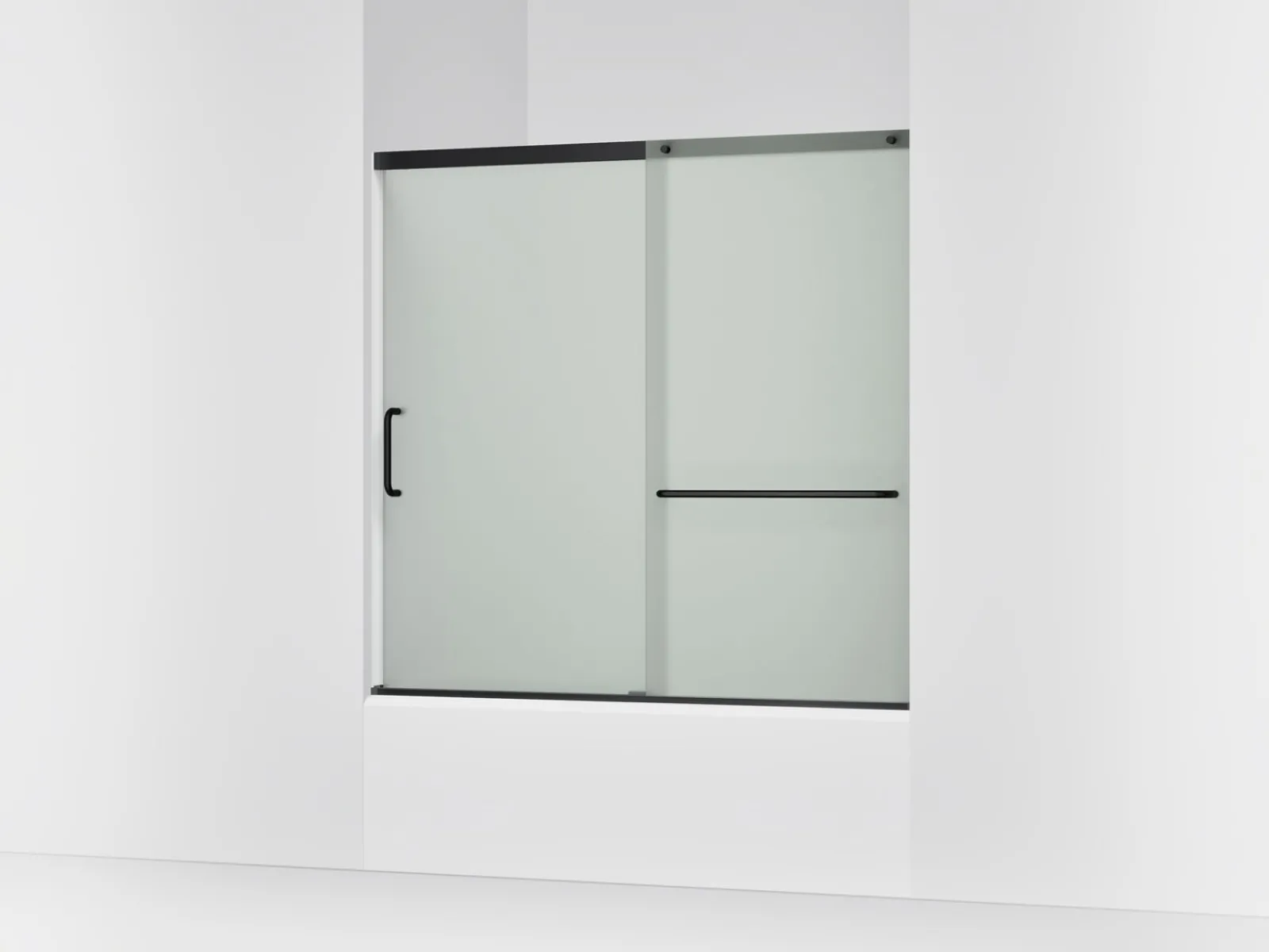 56-1/4"-59-5/8" W x 56-3/4" H sliding bath door with 1/4"-thick Frosted glass^Kohler Sale