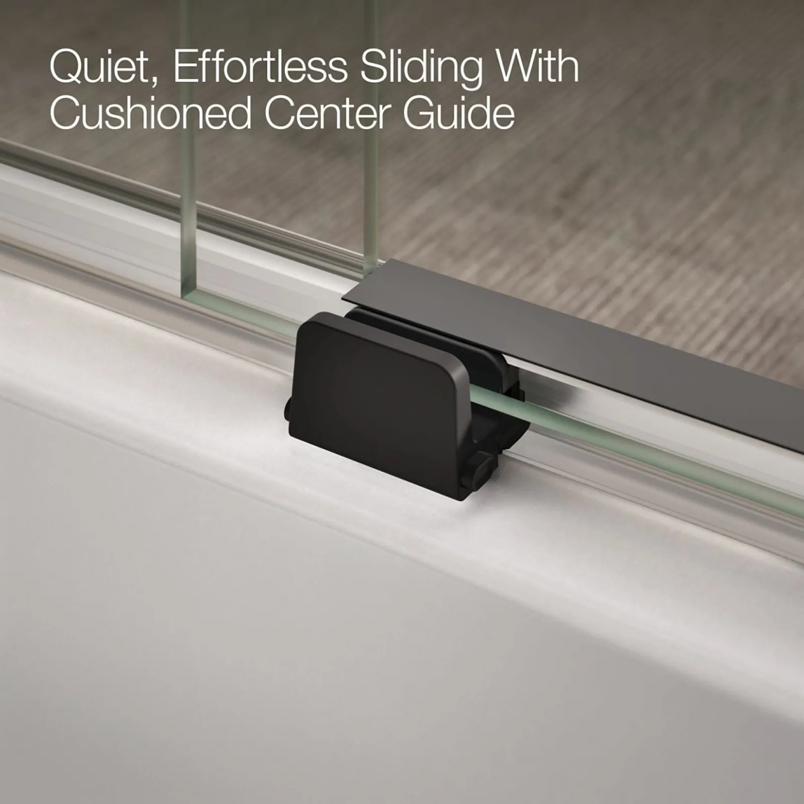56-1/4"-59-5/8" W x 56-3/4" H sliding bath door with 1/4"-thick Frosted glass^Kohler Sale
