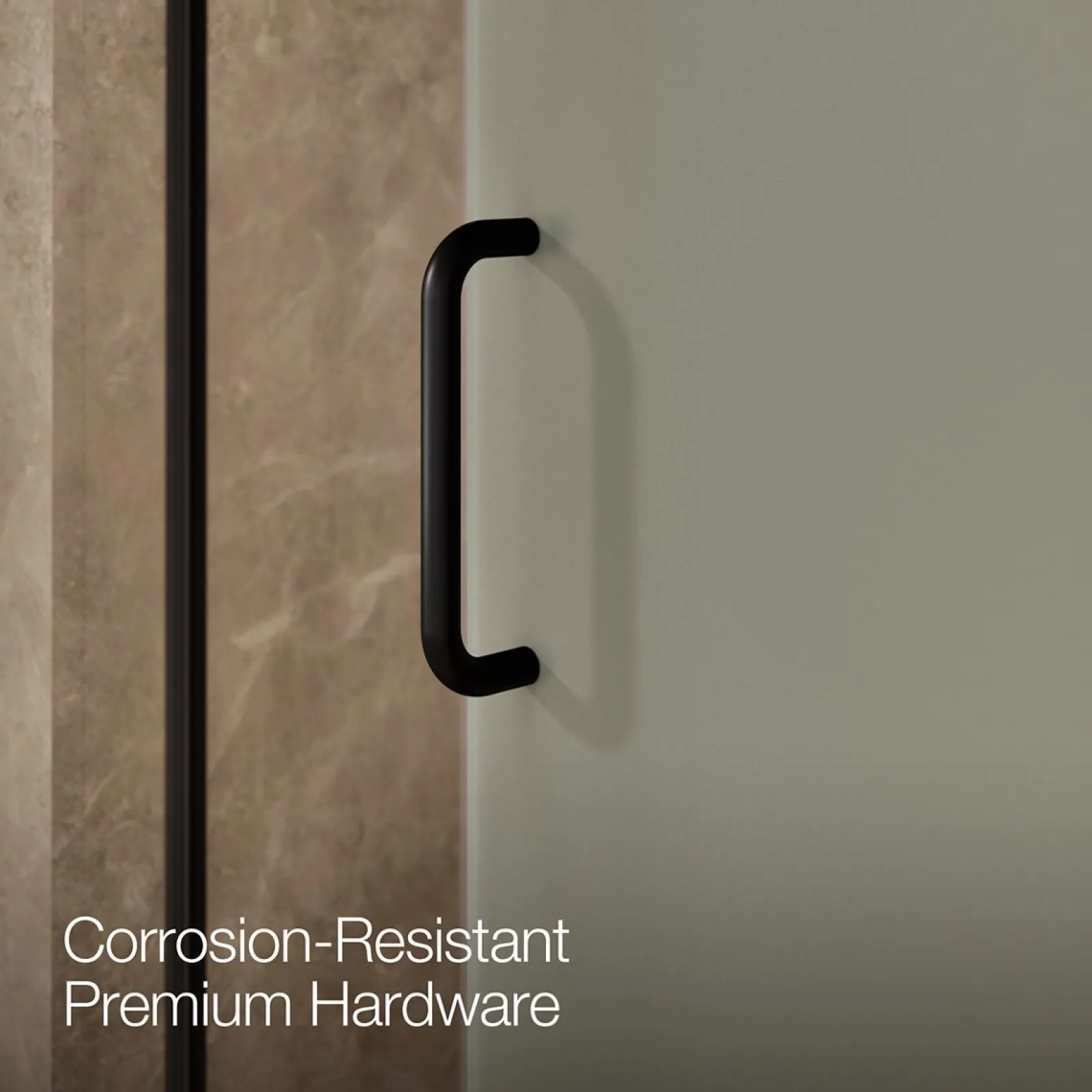 50-1/4"-53-5/8" W x 75-1/2" H sliding shower door with 5/16"-thick Crystal Clear glass^Kohler Clearance