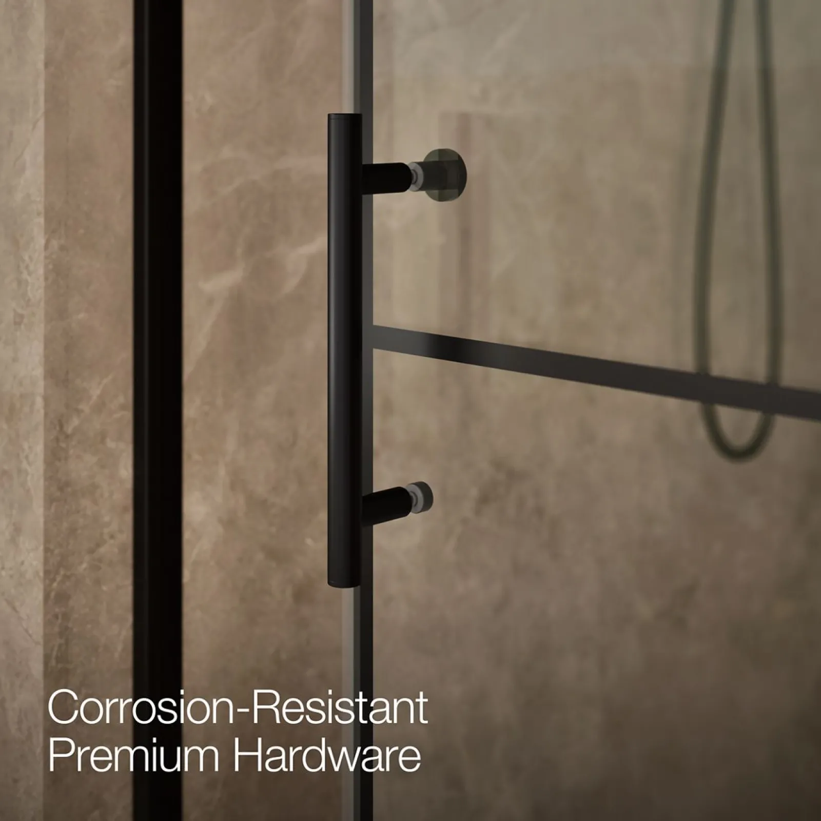 56-5/8"-59-5/8" W x 76.99" H sliding shower door with 3/8"-thick Crystal Clear glass^Kohler Sale