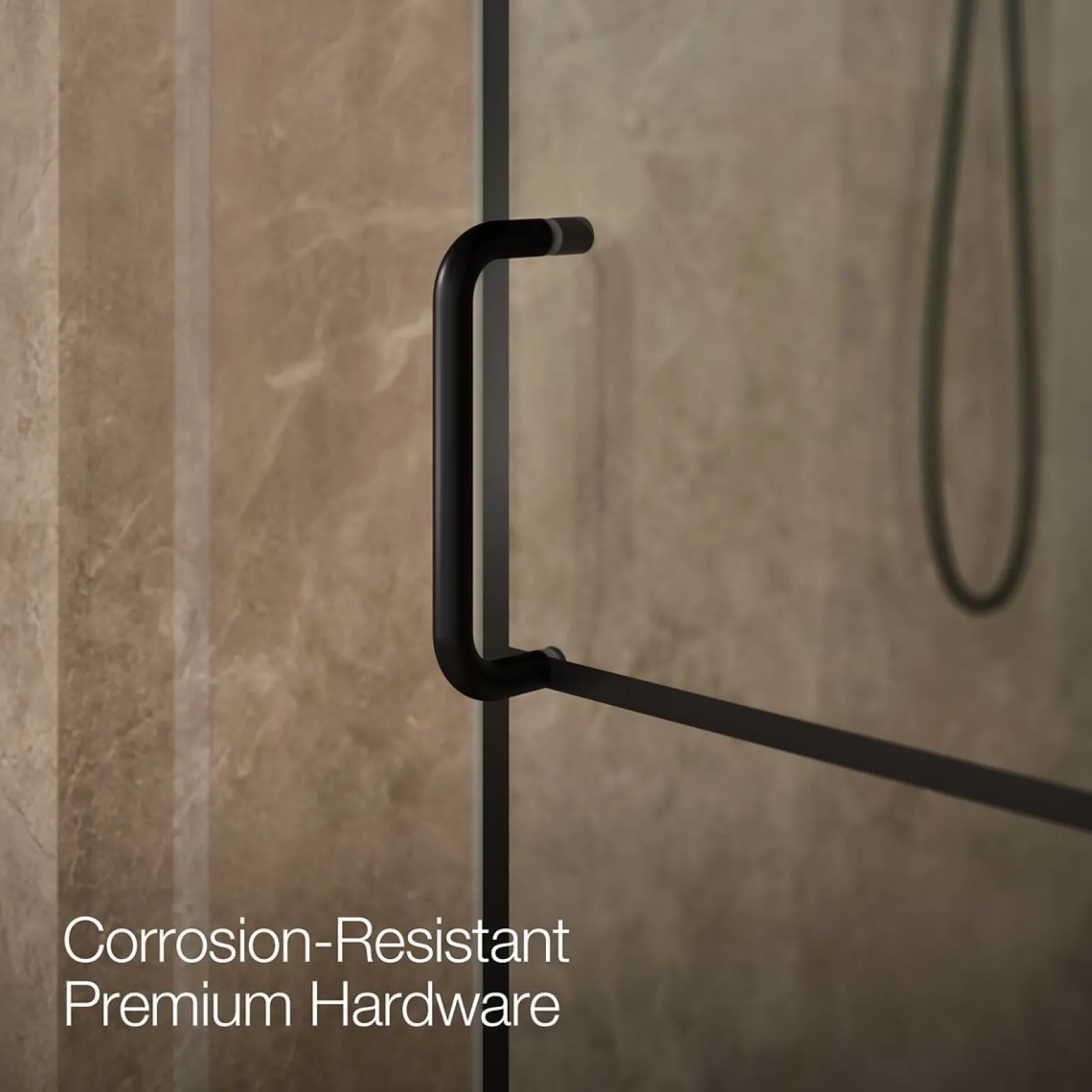 56-1/4"-59-5/8" W x 70-1/2" H sliding shower door with 1/4"-thick Crystal Clear glass^Kohler Outlet