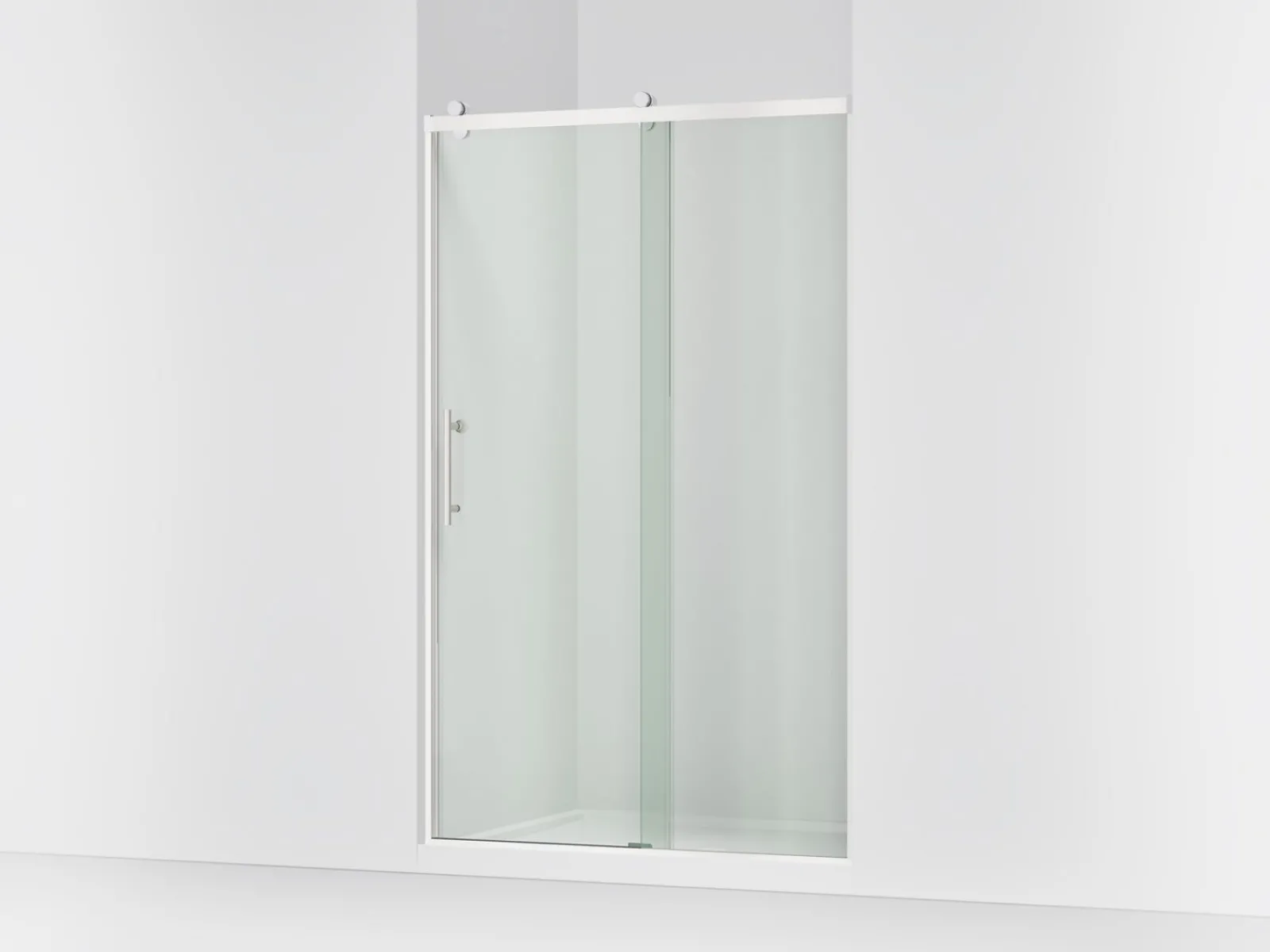 44-5/8"-47-5/8" W x 76.99" H sliding shower door with 3/8"-thick Crystal Clear glass^Kohler Online