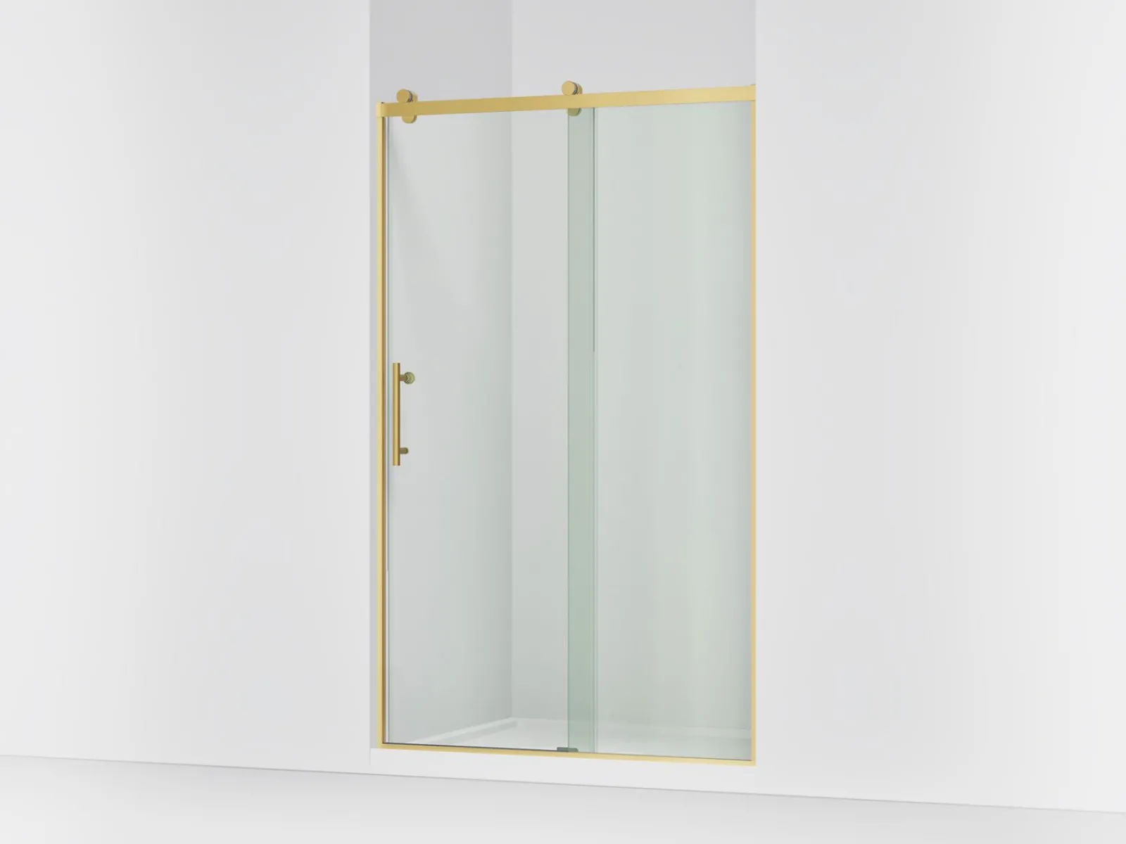 44-5/8"-47-5/8" W x 76.99" H sliding shower door with 3/8"-thick Crystal Clear glass^Kohler Online