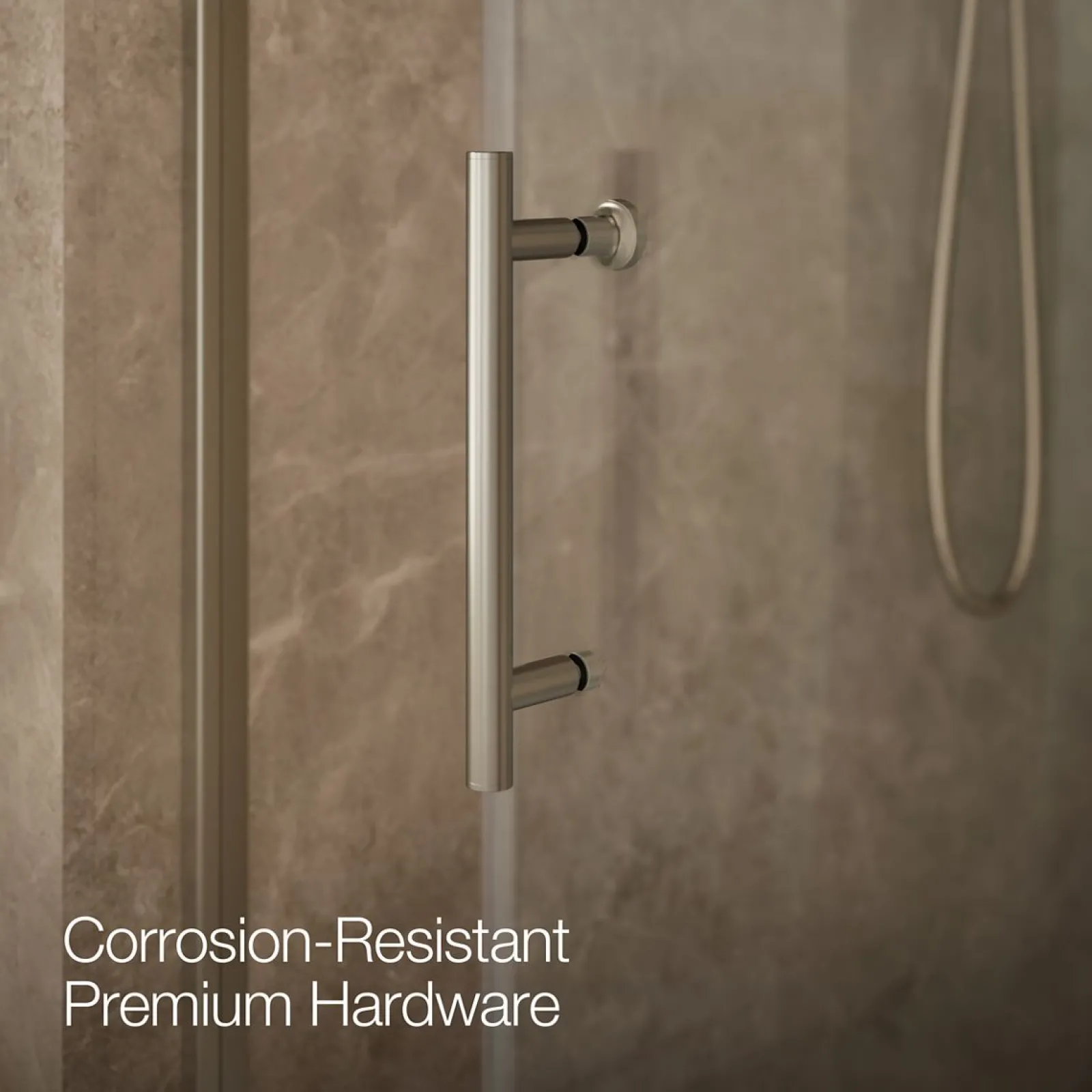 44-5/8"-47-5/8" W x 76.99" H sliding shower door with 3/8"-thick Crystal Clear glass^Kohler Online