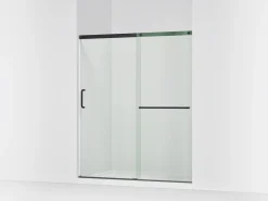 62-1/4"-65-5/8" W x 75-1/2" H sliding shower door with 5/16"-thick Crystal Clear glass^Kohler Clearance