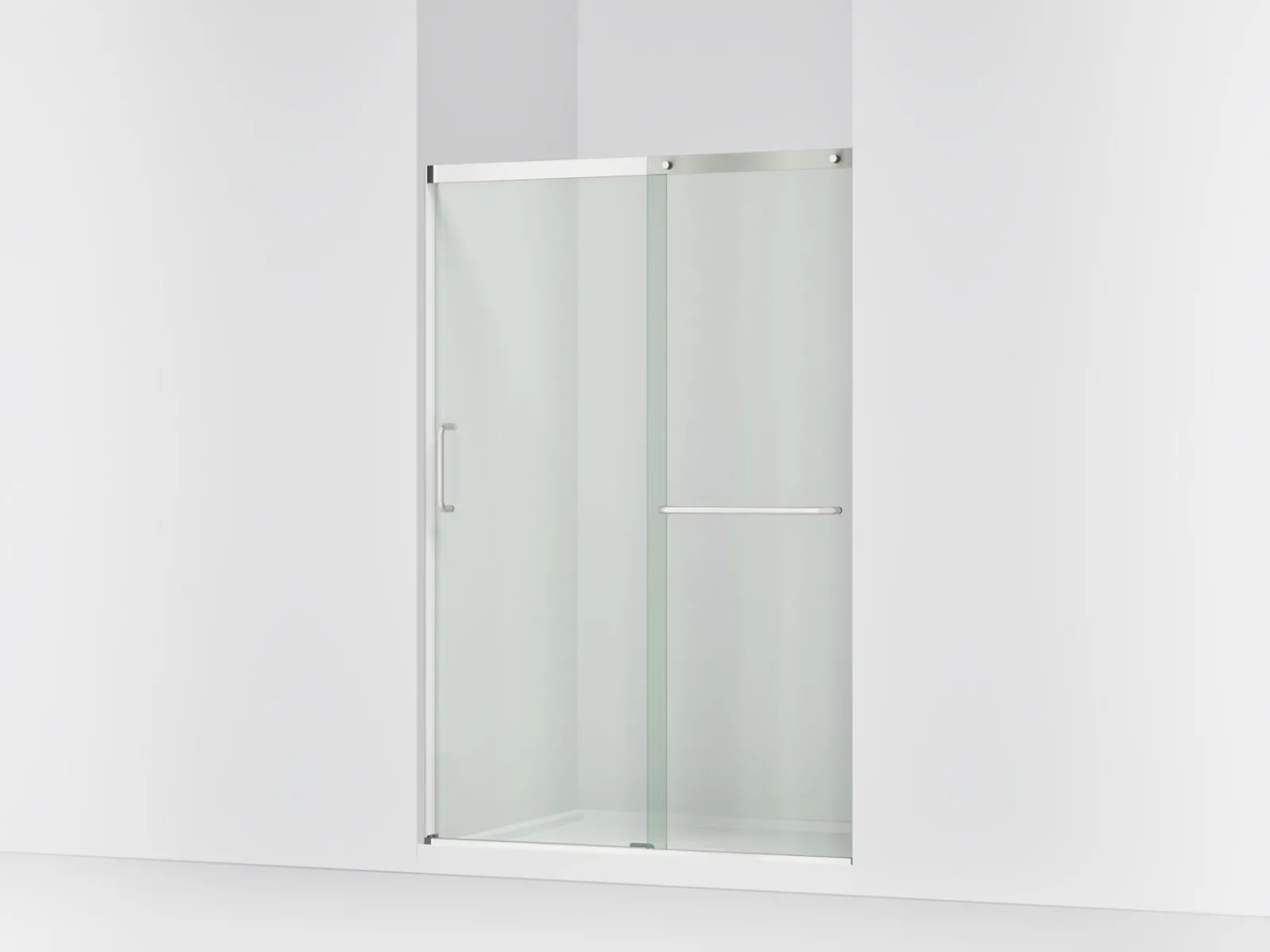 50-1/4"-53-5/8" W x 70-1/2" H sliding shower door with 1/4"-thick Crystal Clear glass^Kohler Clearance