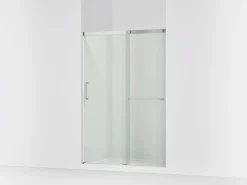 50-1/4"-53-5/8" W x 70-1/2" H sliding shower door with 1/4"-thick Crystal Clear glass^Kohler Clearance