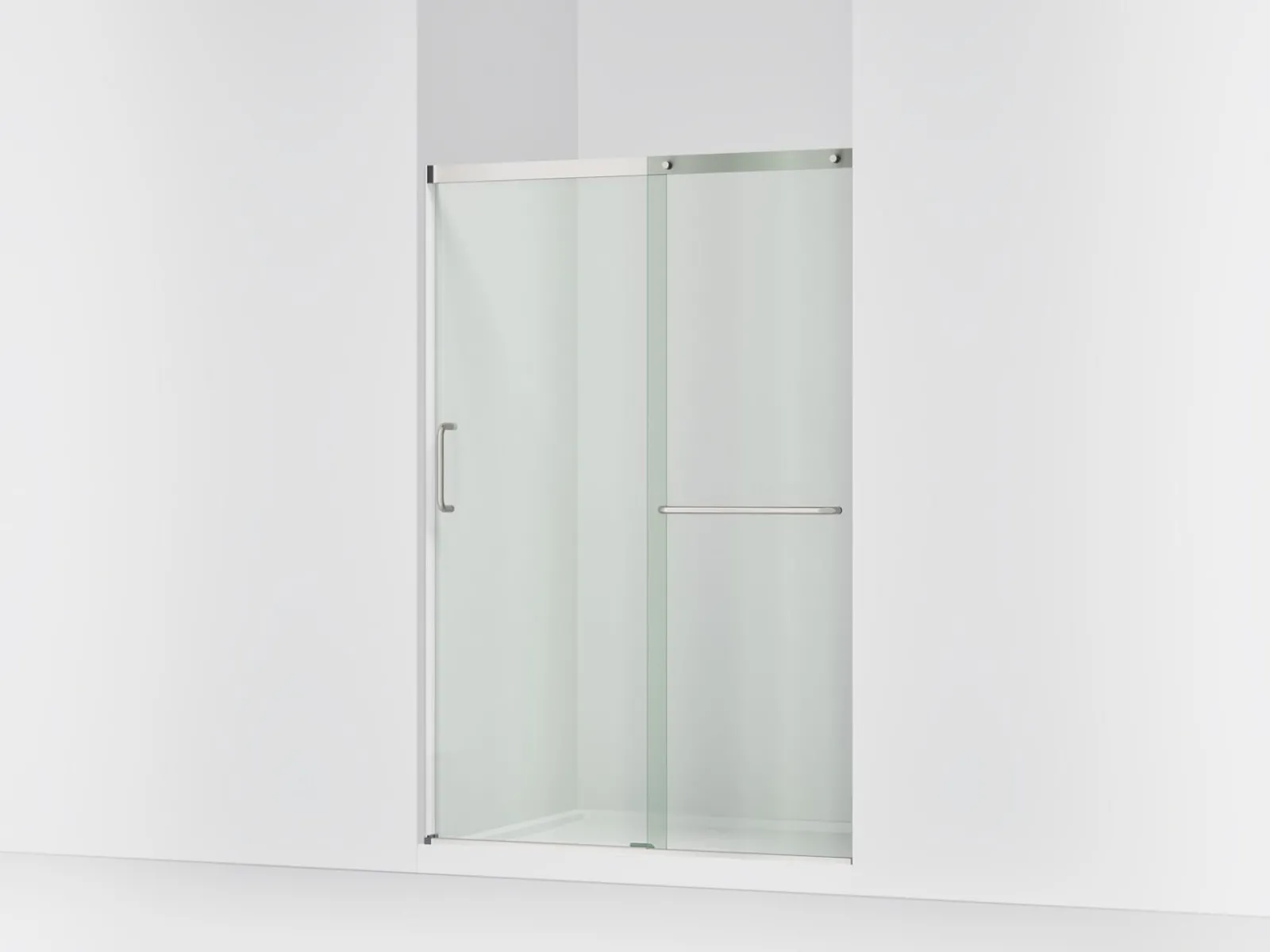 50-1/4"-53-5/8" W x 70-1/2" H sliding shower door with 1/4"-thick Crystal Clear glass^Kohler Clearance