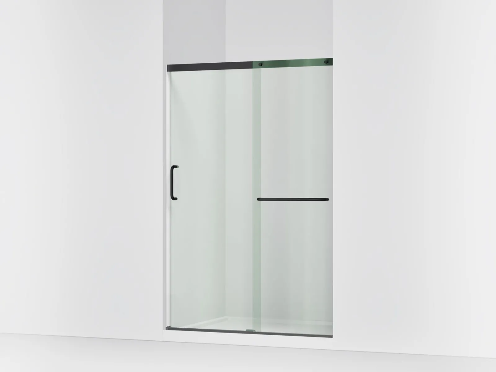 50-1/4"-53-5/8" W x 70-1/2" H sliding shower door with 1/4"-thick Crystal Clear glass^Kohler Clearance