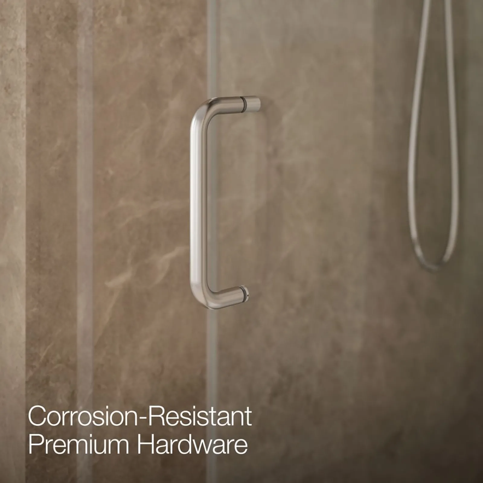 50-1/4"-53-5/8" W x 70-1/2" H sliding shower door with 1/4"-thick Crystal Clear glass^Kohler Clearance