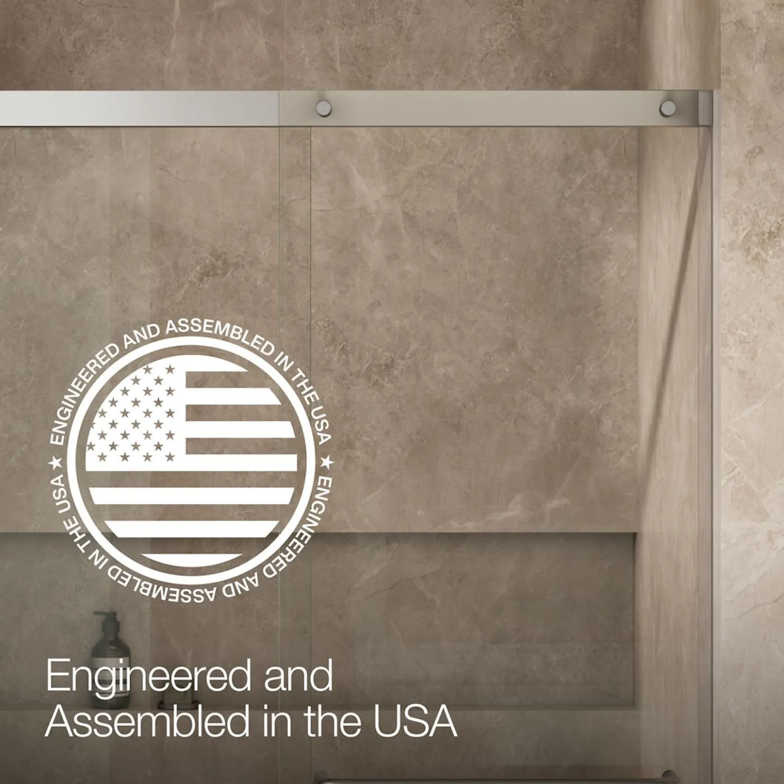 50-1/4"-53-5/8" W x 70-1/2" H sliding shower door with 1/4"-thick Crystal Clear glass^Kohler Clearance