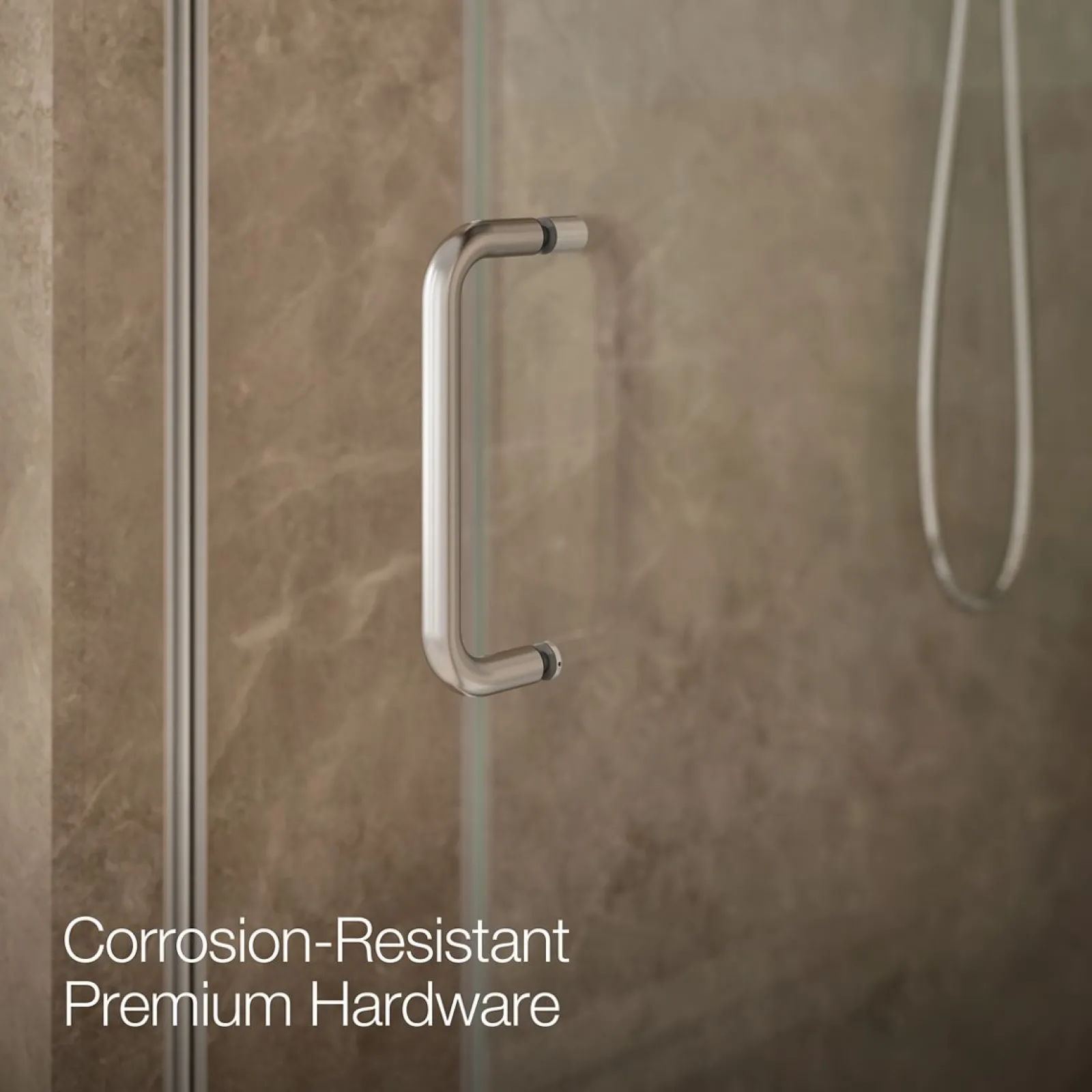 50-1/4"-53-5/8" W x 75-1/2" H sliding shower door with 5/16"-thick Crystal Clear glass^Kohler Clearance