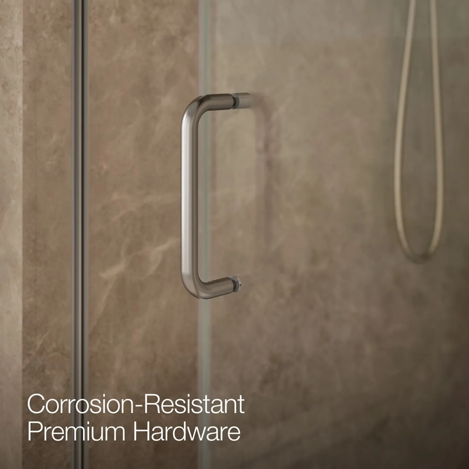 50-1/4"-53-5/8" W x 75-1/2" H sliding shower door with 5/16"-thick Crystal Clear glass^Kohler Clearance