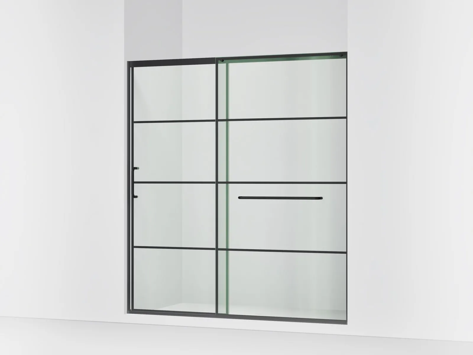 68-1/4"-71-5/8" W x 75-1/2" H sliding shower door with 5/16"-thick Crystal Clear glass^Kohler Outlet