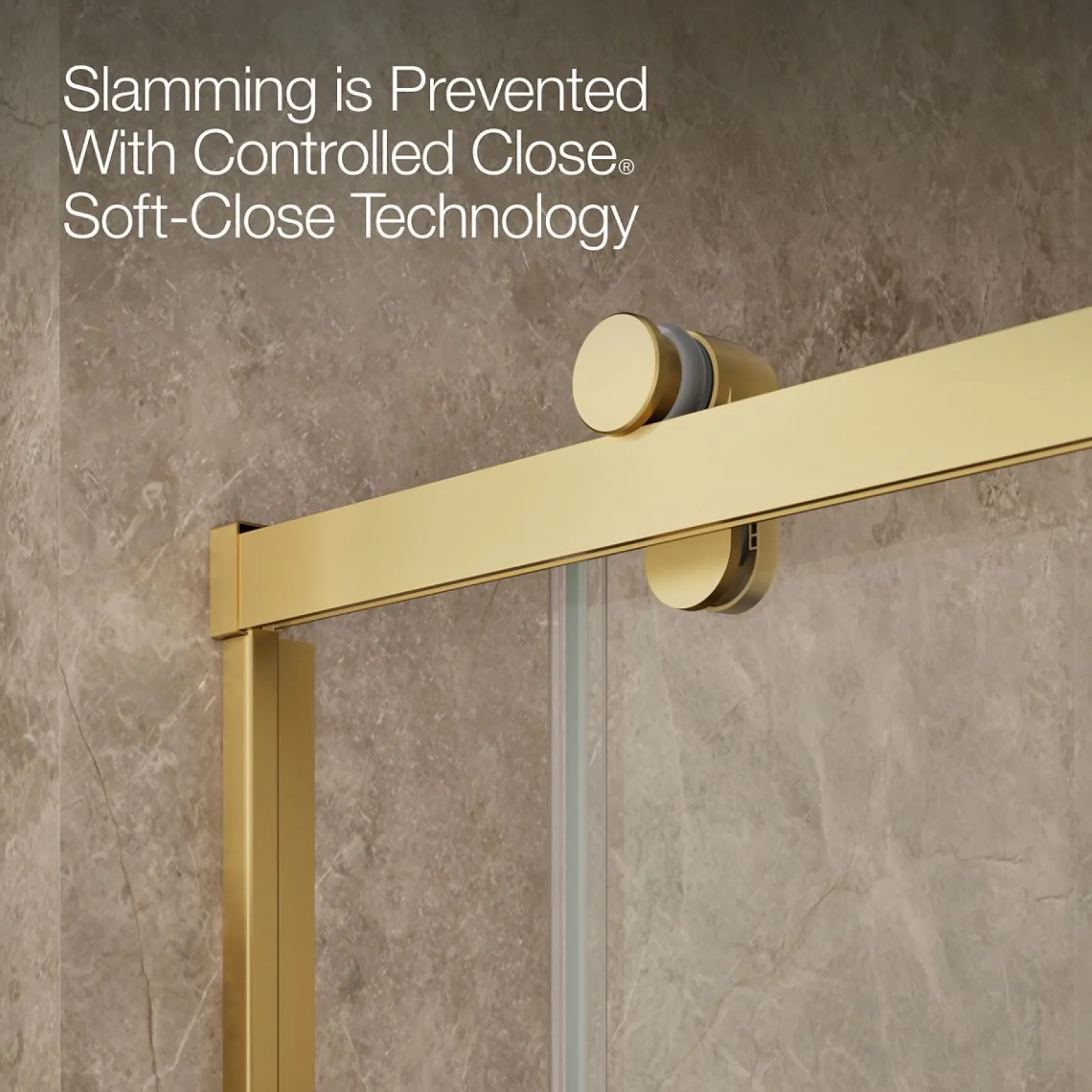 56-5/8"-59-5/8" W x 76.99" H sliding shower door with 3/8"-thick Crystal Clear glass^Kohler Outlet