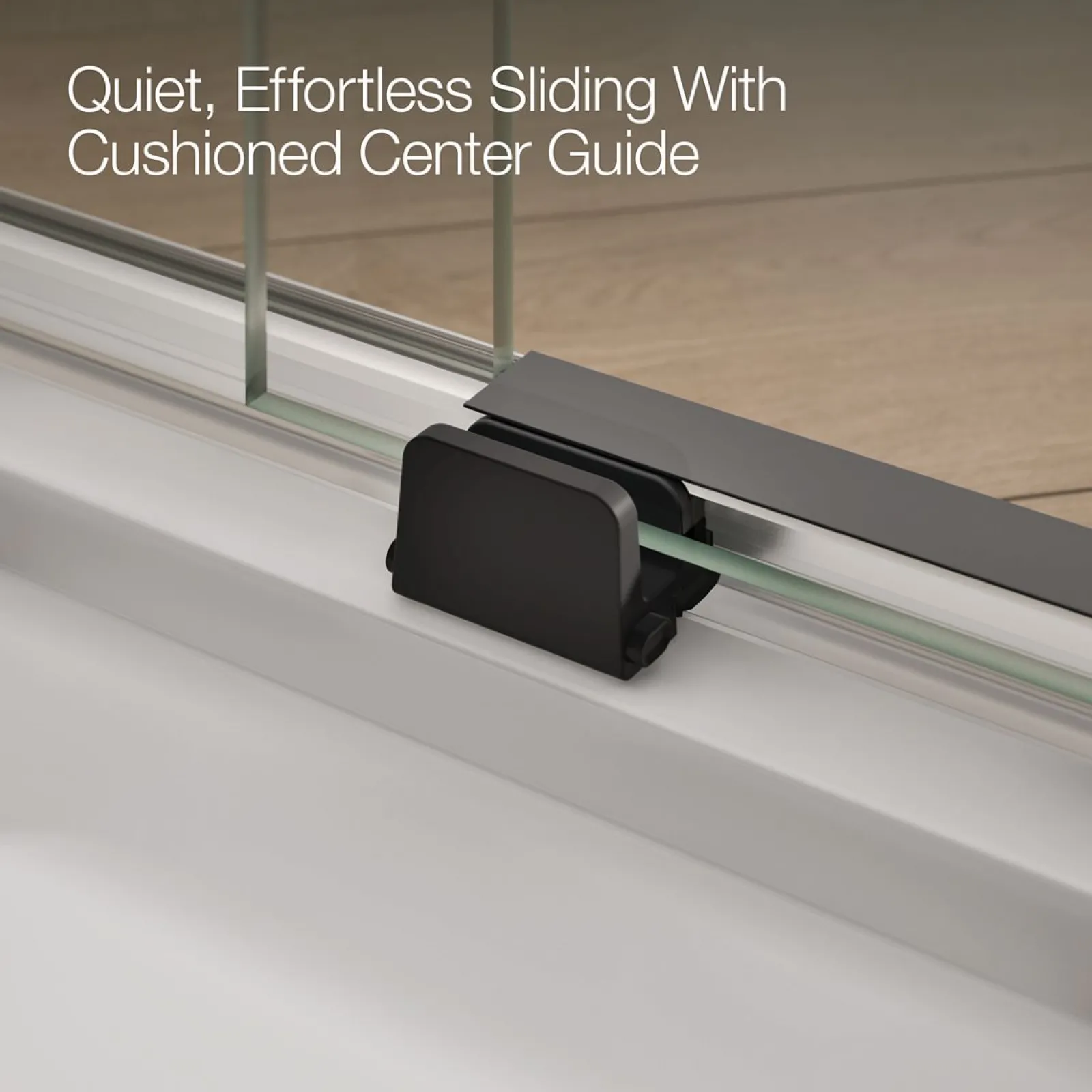 56-5/8"-59-5/8" W x 76.99" H sliding shower door with 3/8"-thick Crystal Clear glass^Kohler Outlet