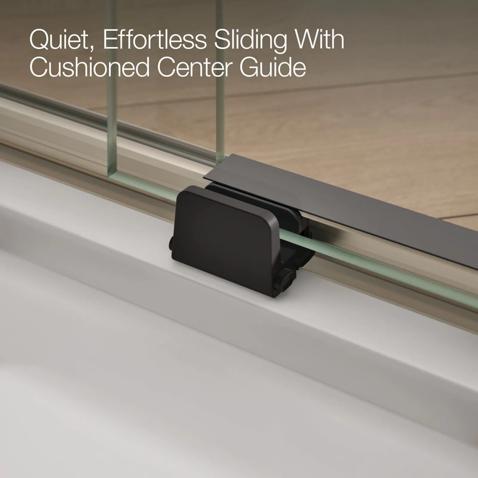 56-5/8"-59-5/8" W x 76.99" H sliding shower door with 3/8"-thick Crystal Clear glass^Kohler Outlet