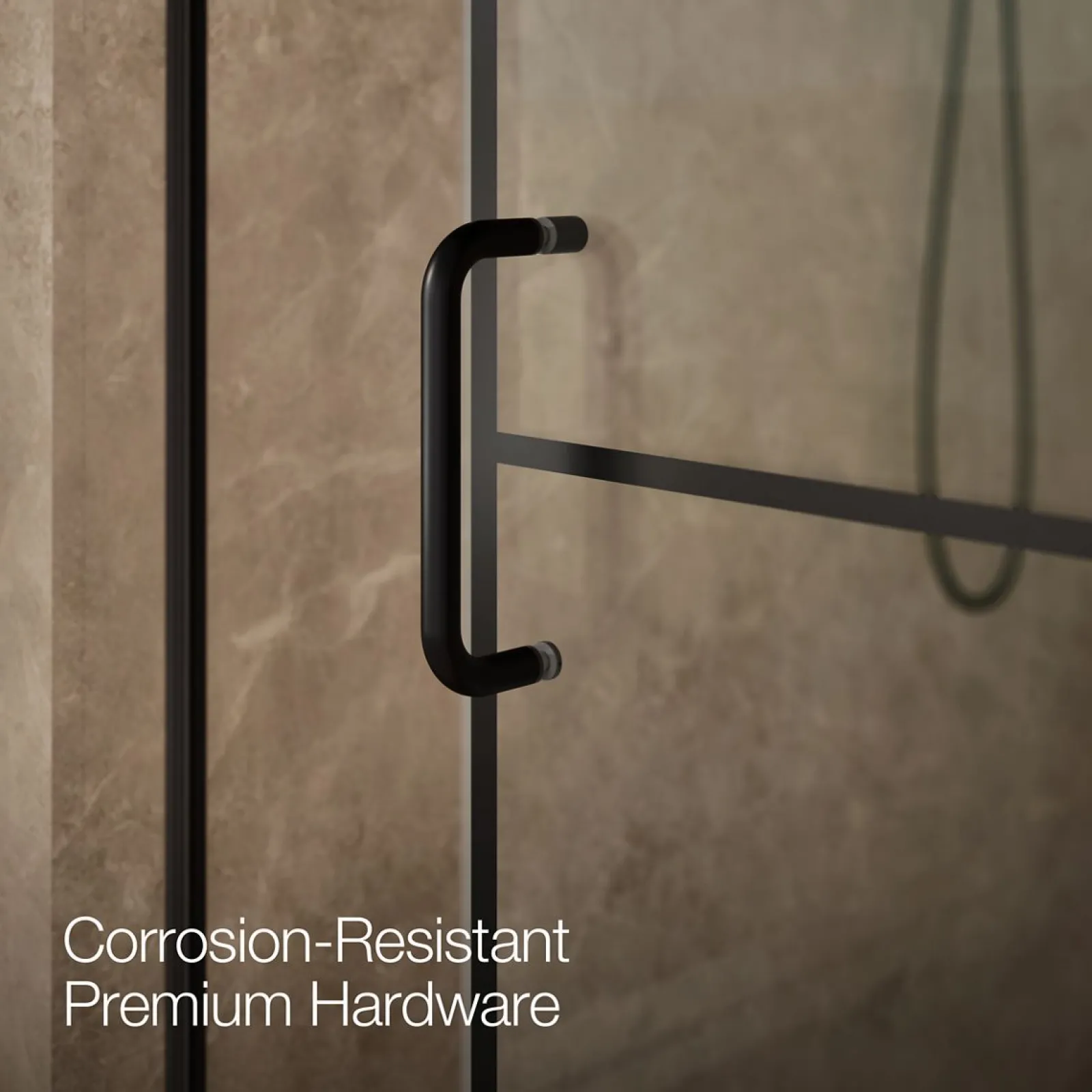 44-1/4"-47-5/8" W x 75-1/2" H sliding shower door with 5/16"-thick Crystal Clear glass^Kohler Clearance