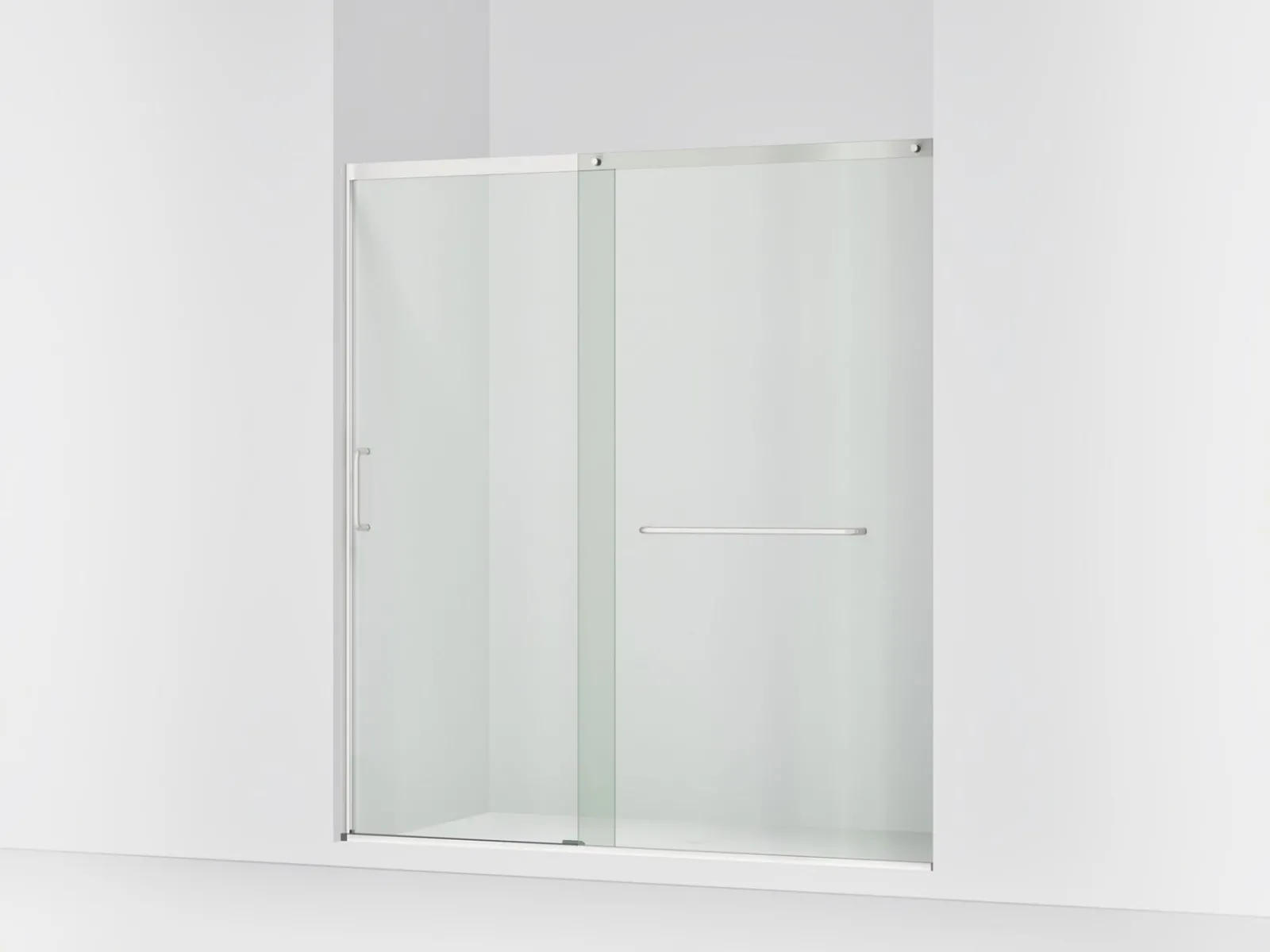 68-1/4"-71-5/8" W x 75-1/2" H sliding shower door with 5/16"-thick Crystal Clear glass^Kohler Online