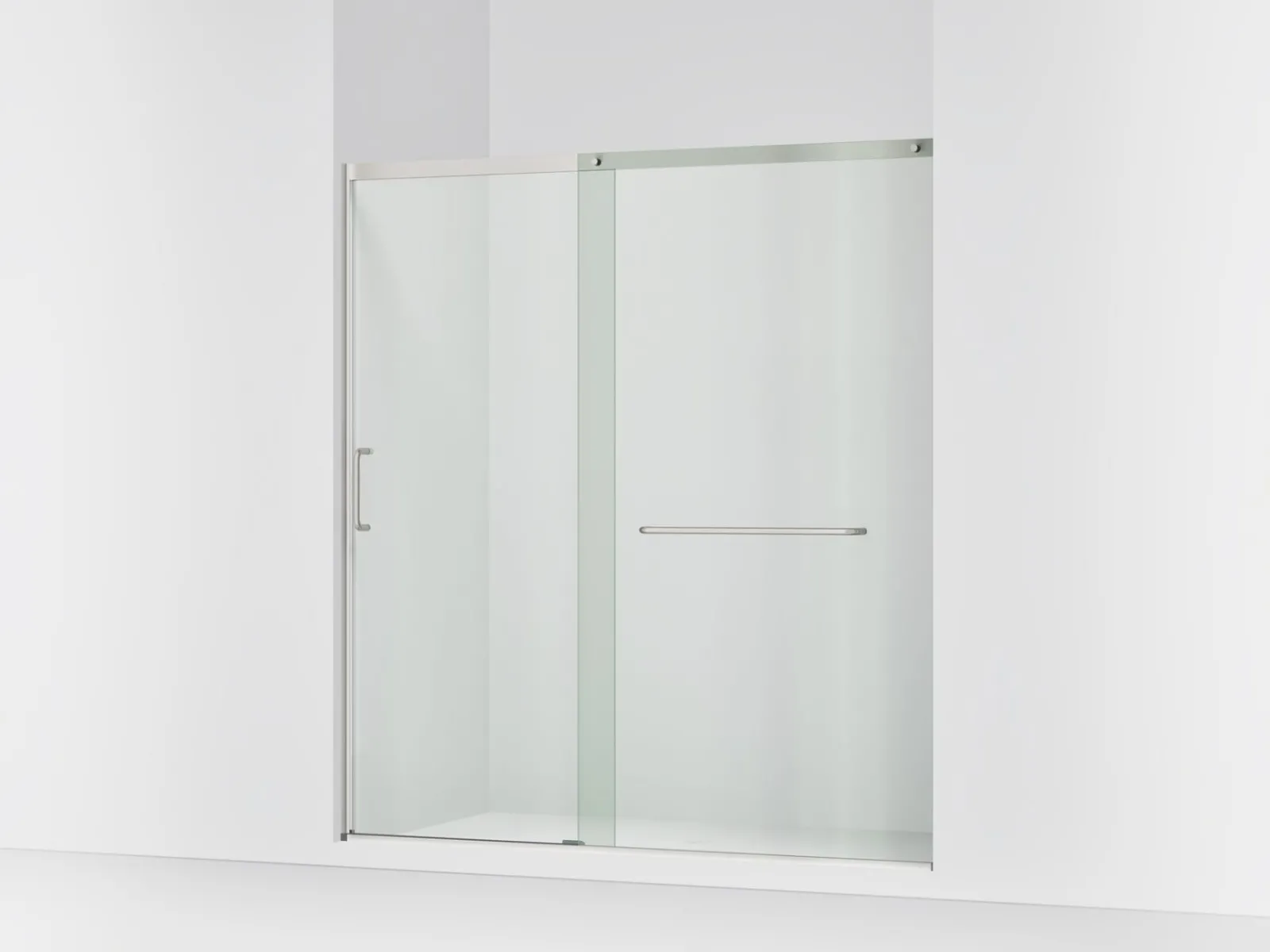 68-1/4"-71-5/8" W x 75-1/2" H sliding shower door with 5/16"-thick Crystal Clear glass^Kohler Online