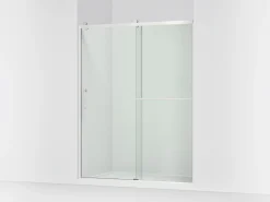 56-5/8"-59-5/8" W x 76.99" H sliding shower door with 3/8"-thick Crystal Clear glass^Kohler Clearance