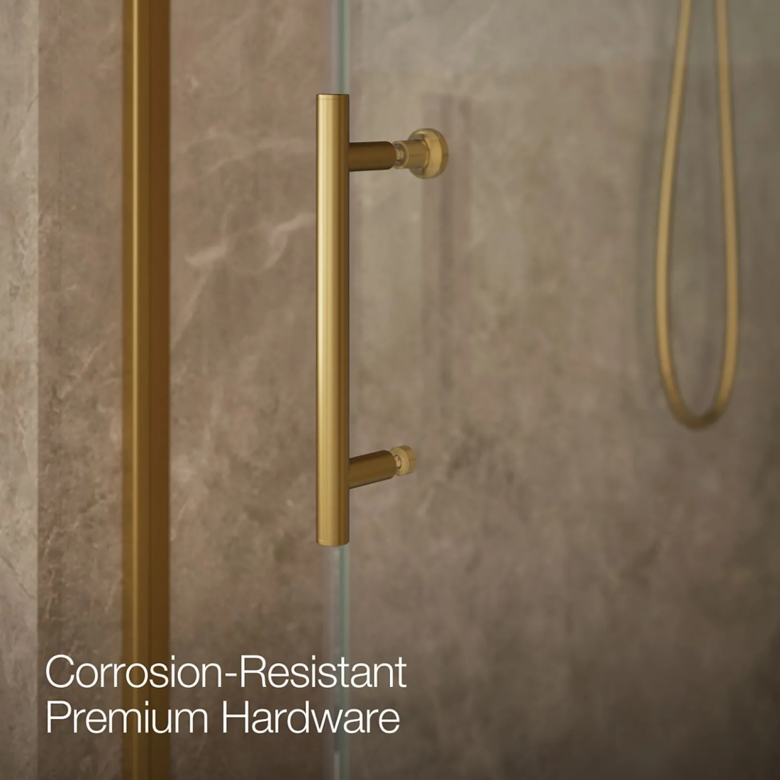 56-5/8"-59-5/8" W x 76.99" H sliding shower door with 3/8"-thick Crystal Clear glass^Kohler Clearance