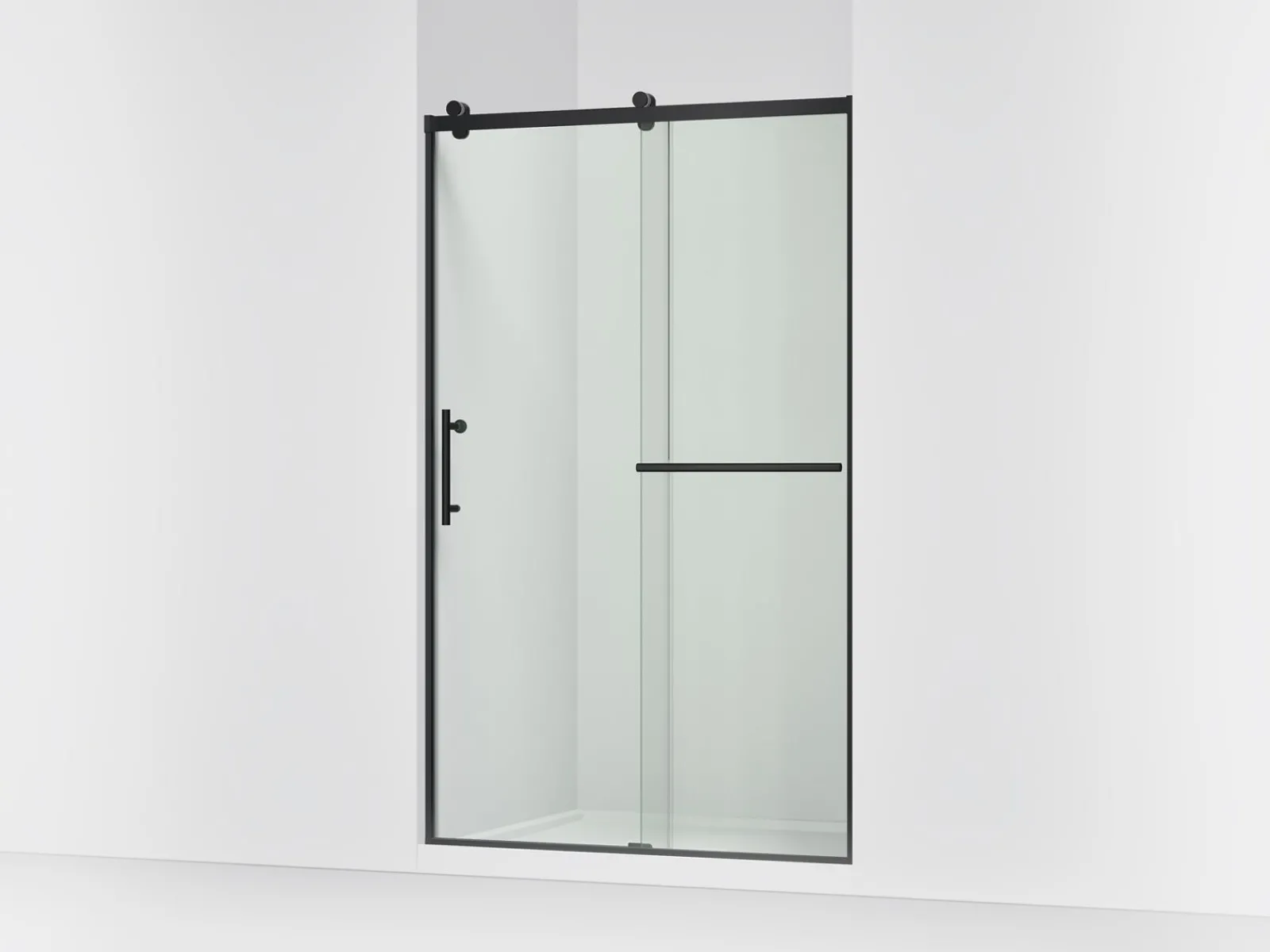 44-5/8"-47-5/8" W x 76.99" H sliding shower door with 3/8"-thick Crystal Clear glass^Kohler Discount