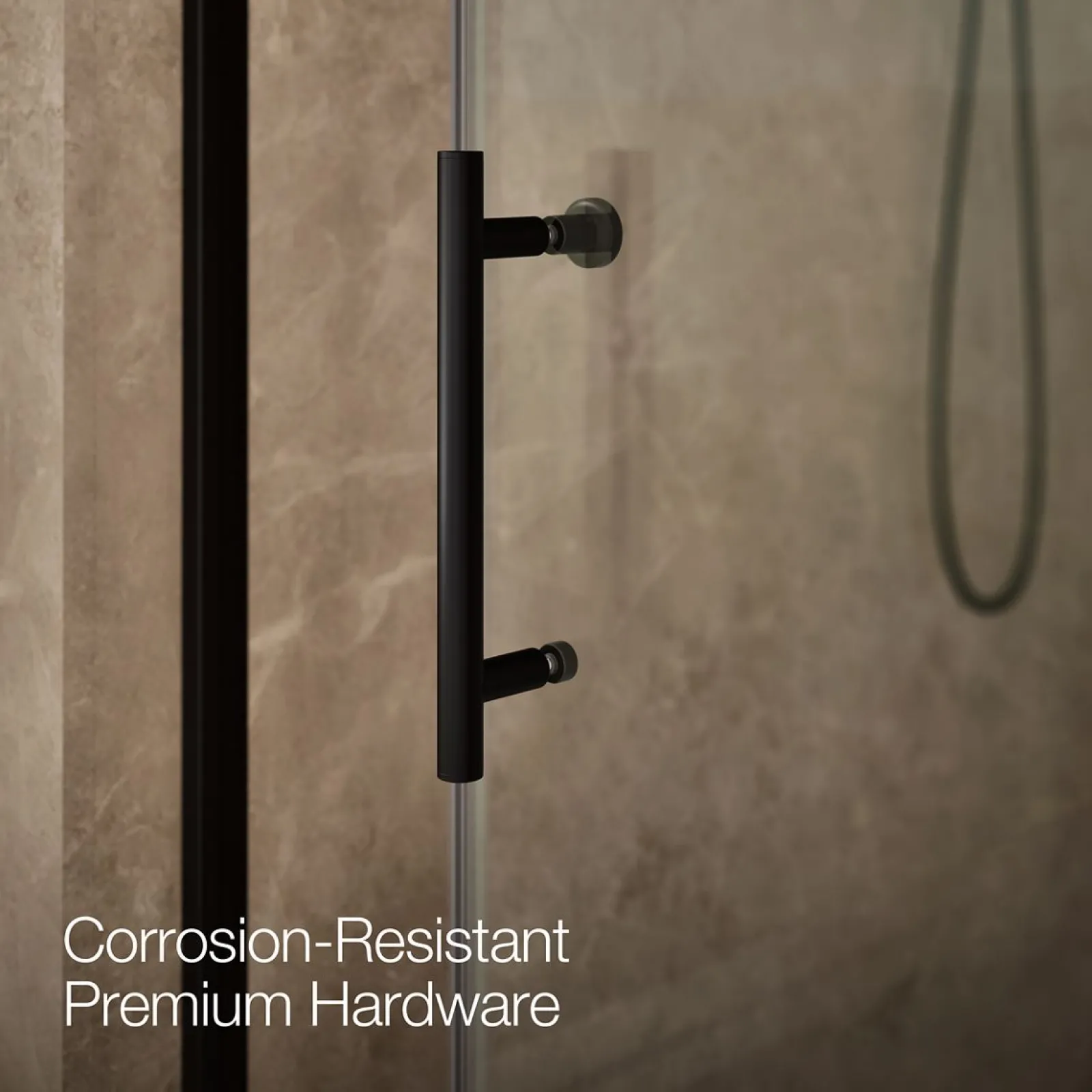 44-5/8"-47-5/8" W x 76.99" H sliding shower door with 3/8"-thick Crystal Clear glass^Kohler Discount