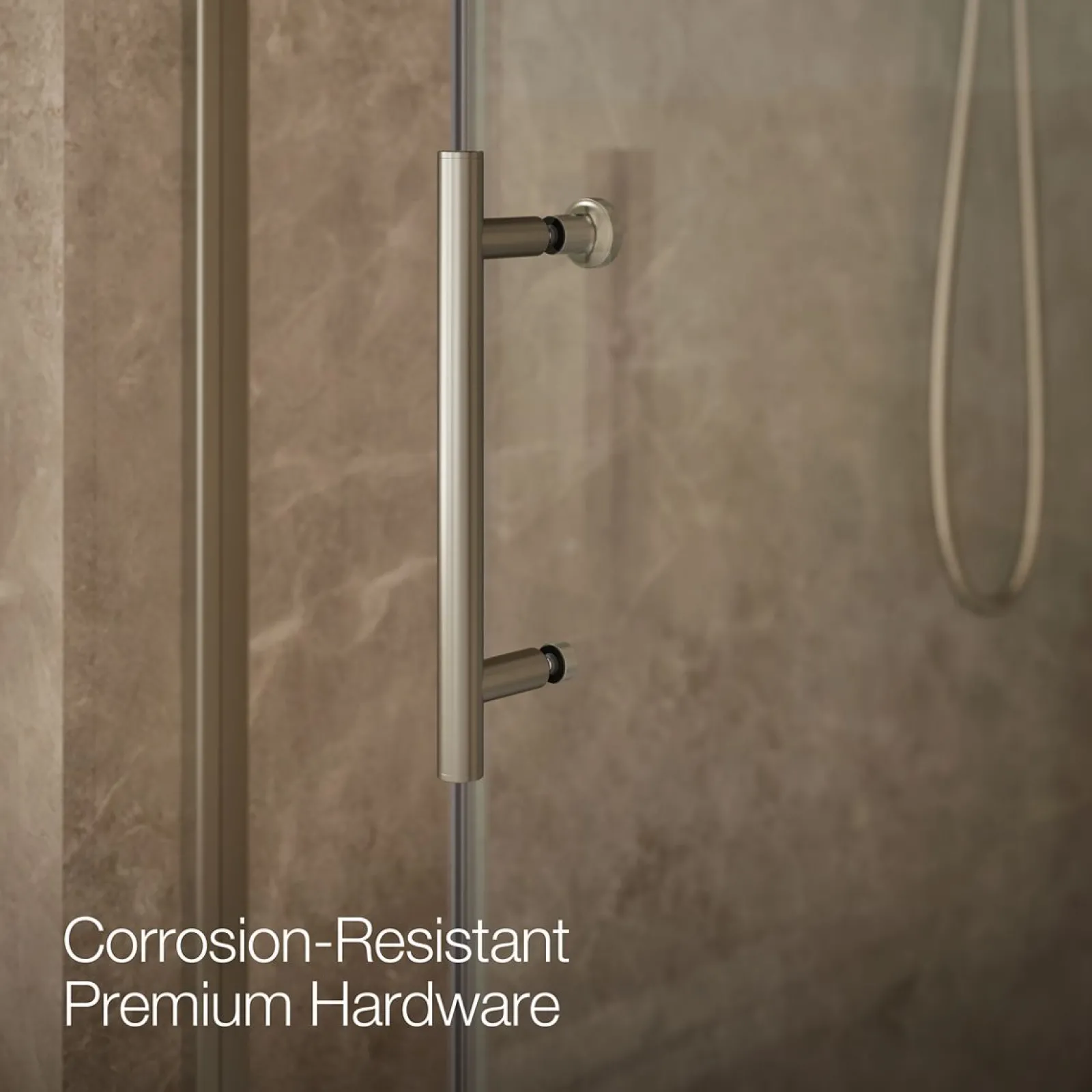 44-5/8"-47-5/8" W x 76.99" H sliding shower door with 3/8"-thick Crystal Clear glass^Kohler Discount