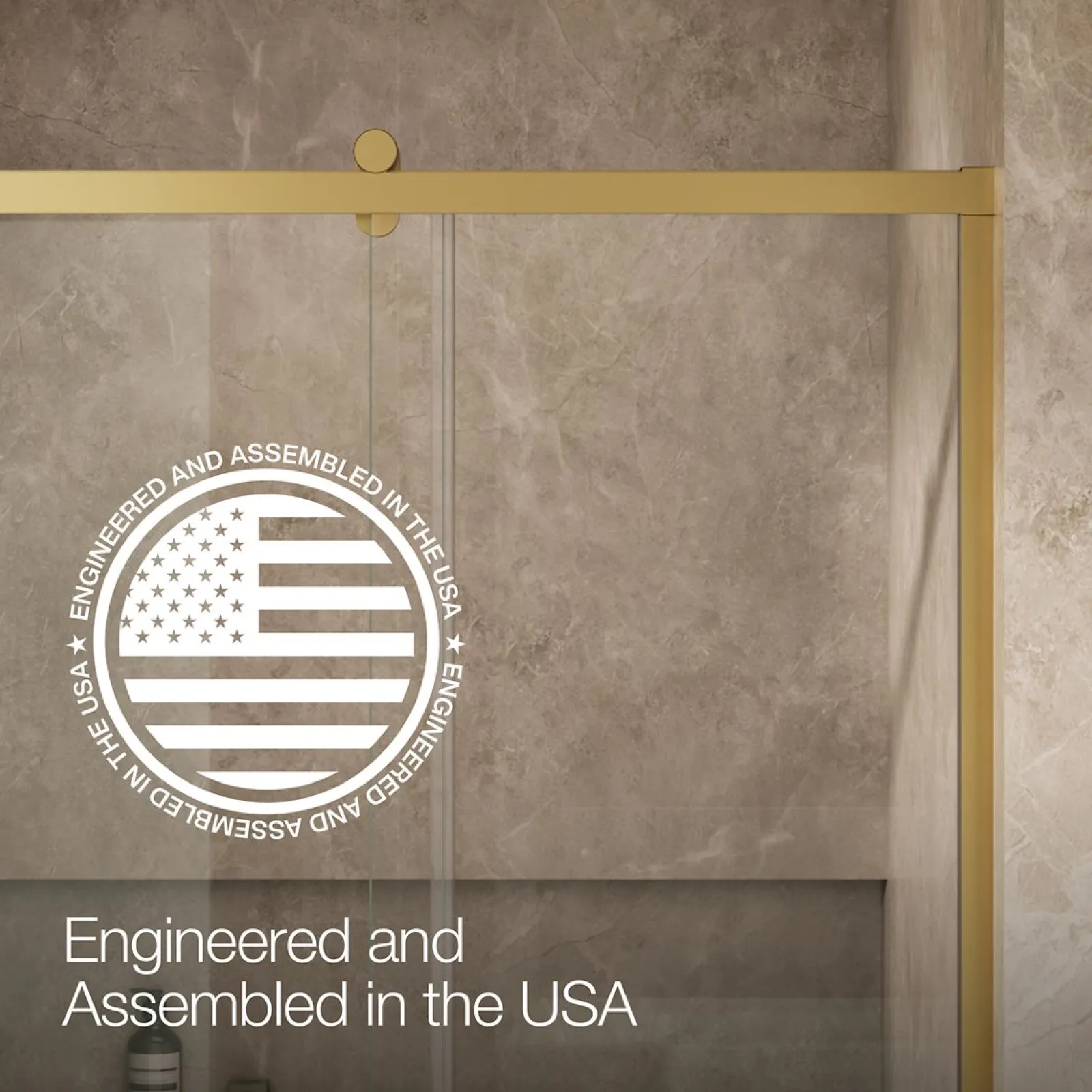 44-5/8"-47-5/8" W x 76.99" H sliding shower door with 3/8"-thick Crystal Clear glass^Kohler Discount