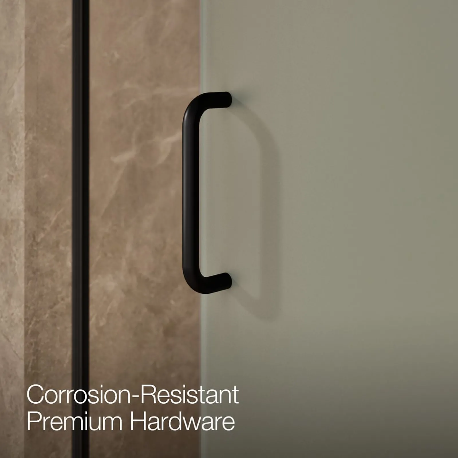 56-1/4"-59-5/8" W x 75-1/2" H sliding shower door with 5/16"-thick Crystal Clear glass^Kohler Online