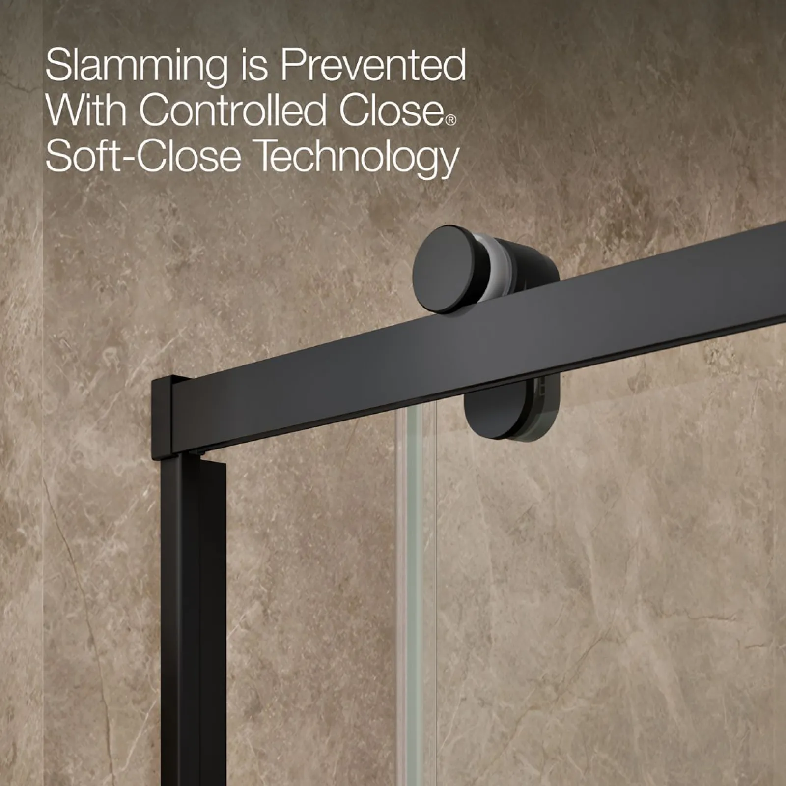56-5/8"-59-5/8" W x 76.99" H sliding shower door with 3/8"-thick Crystal Clear glass^Kohler Sale