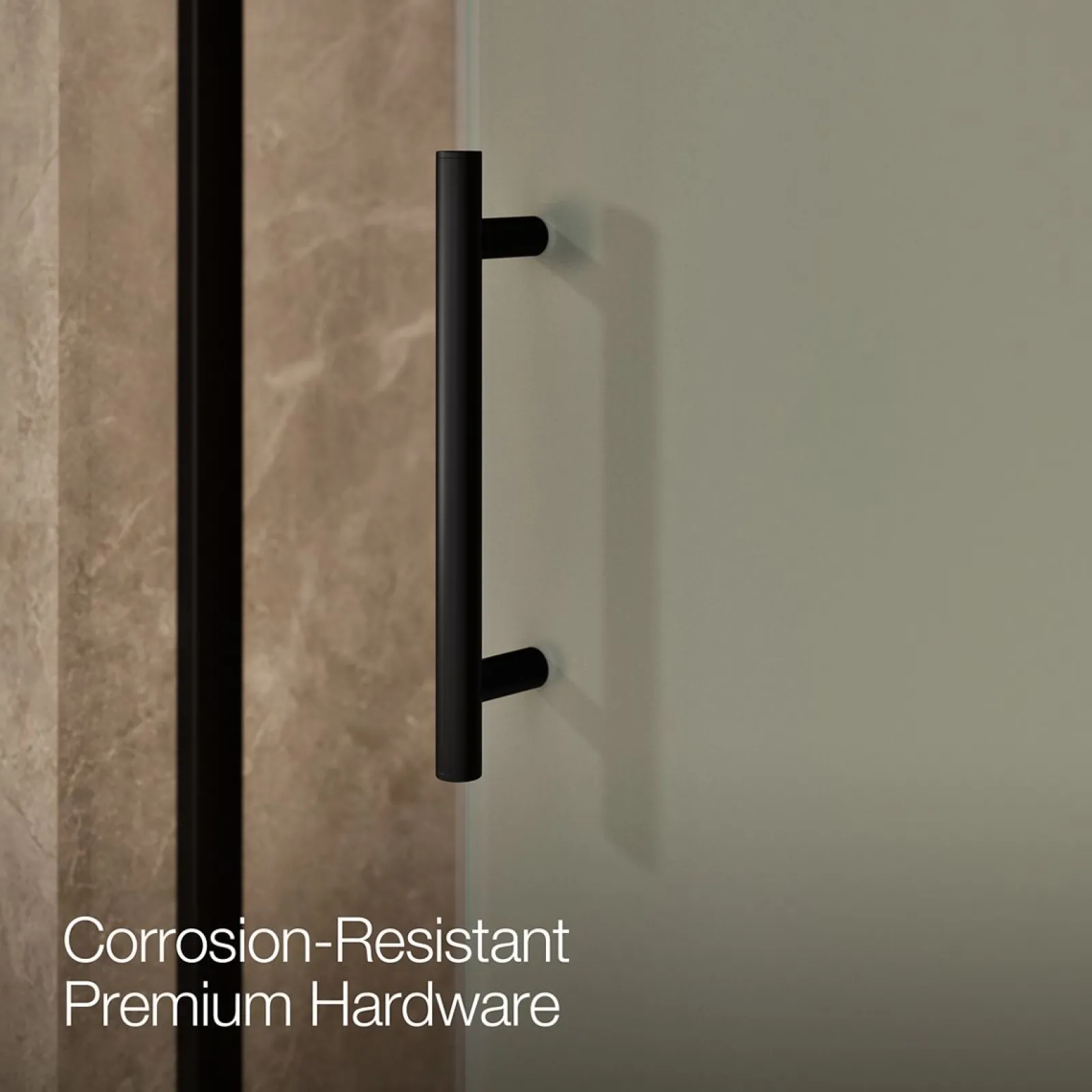 56-5/8"-59-5/8" W x 76.99" H sliding shower door with 3/8"-thick Crystal Clear glass^Kohler Sale