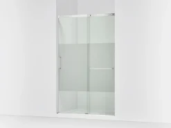 44-1/4"-47-5/8" W x 75-1/2" H sliding shower door with 5/16"-thick Crystal Clear glass^Kohler