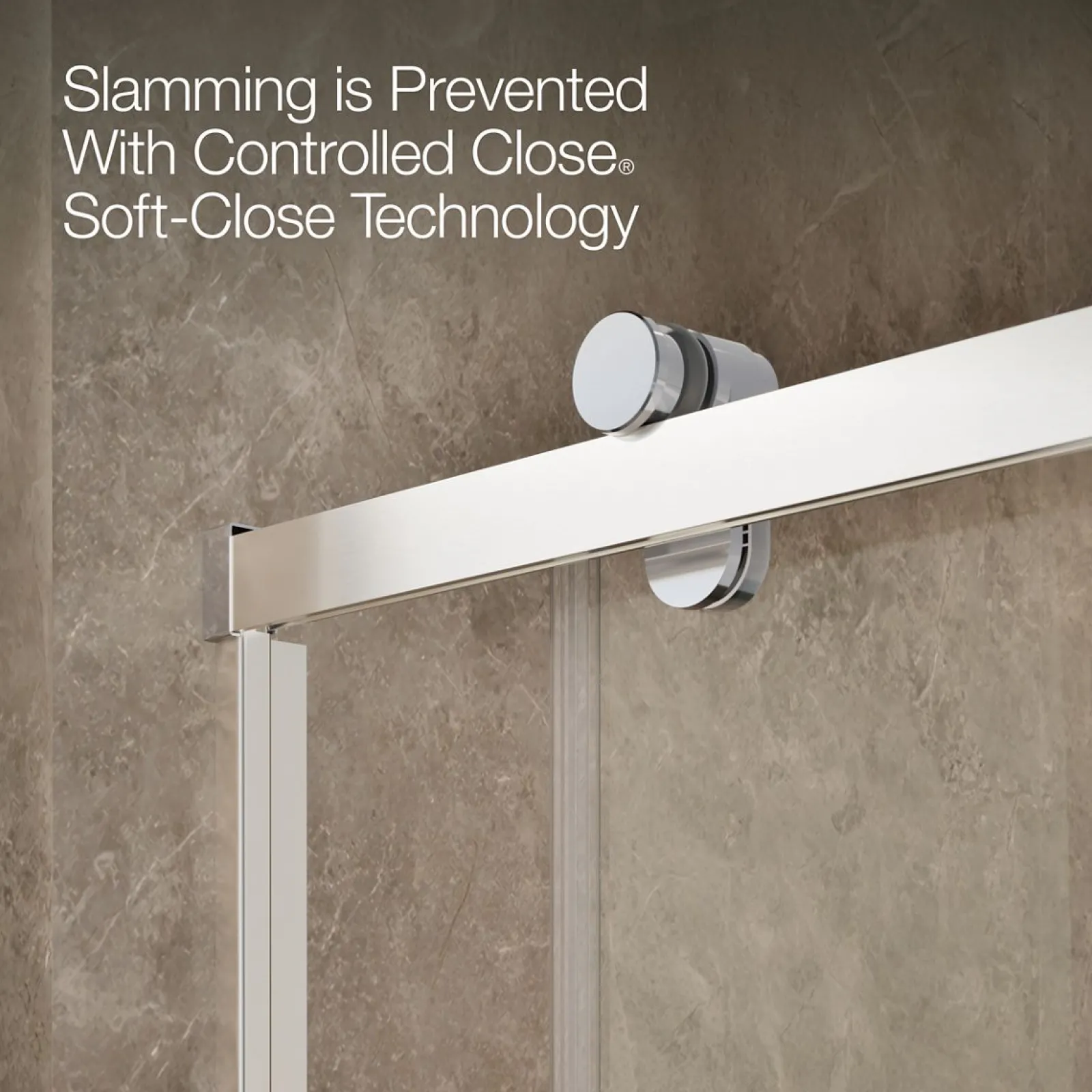 44-5/8"-47-5/8" W x 76.99" H sliding shower door with 3/8"-thick Crystal Clear glass^Kohler Online